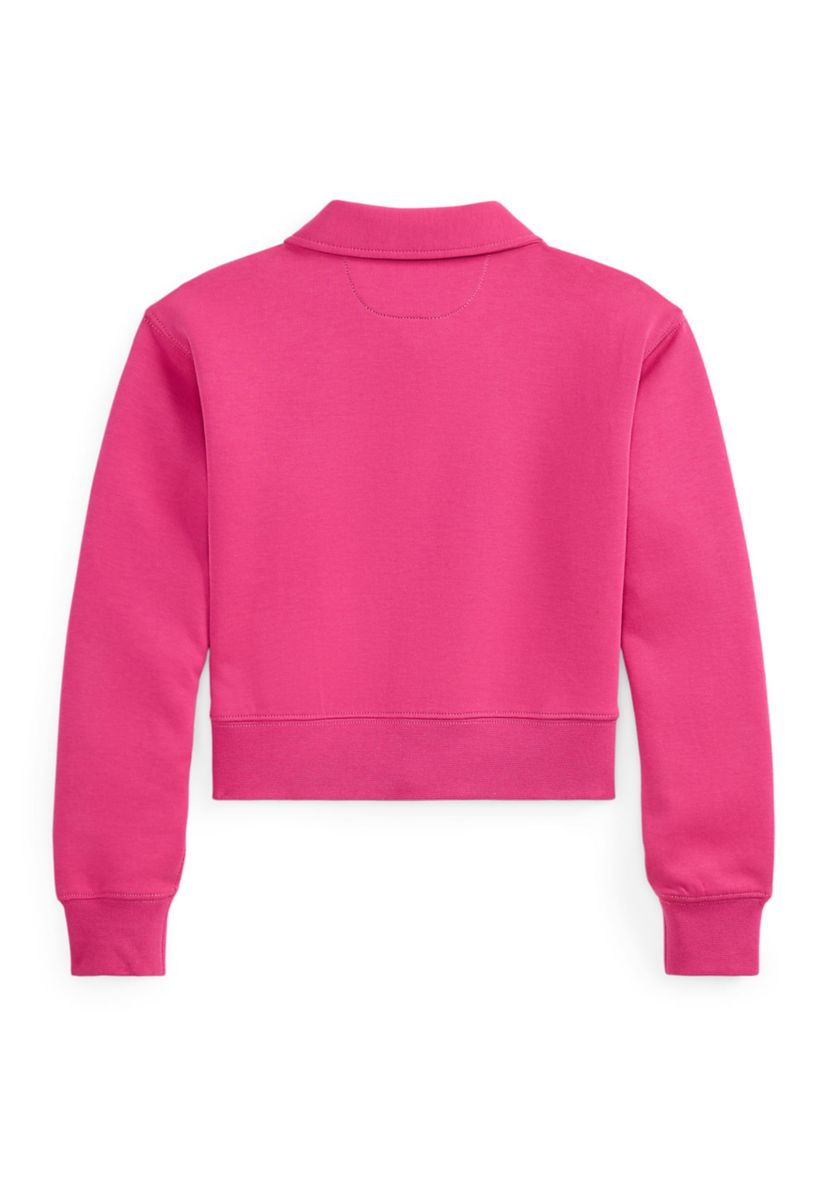 Girls 7-16 Double-Knit Collared Boxy Sweatshirt