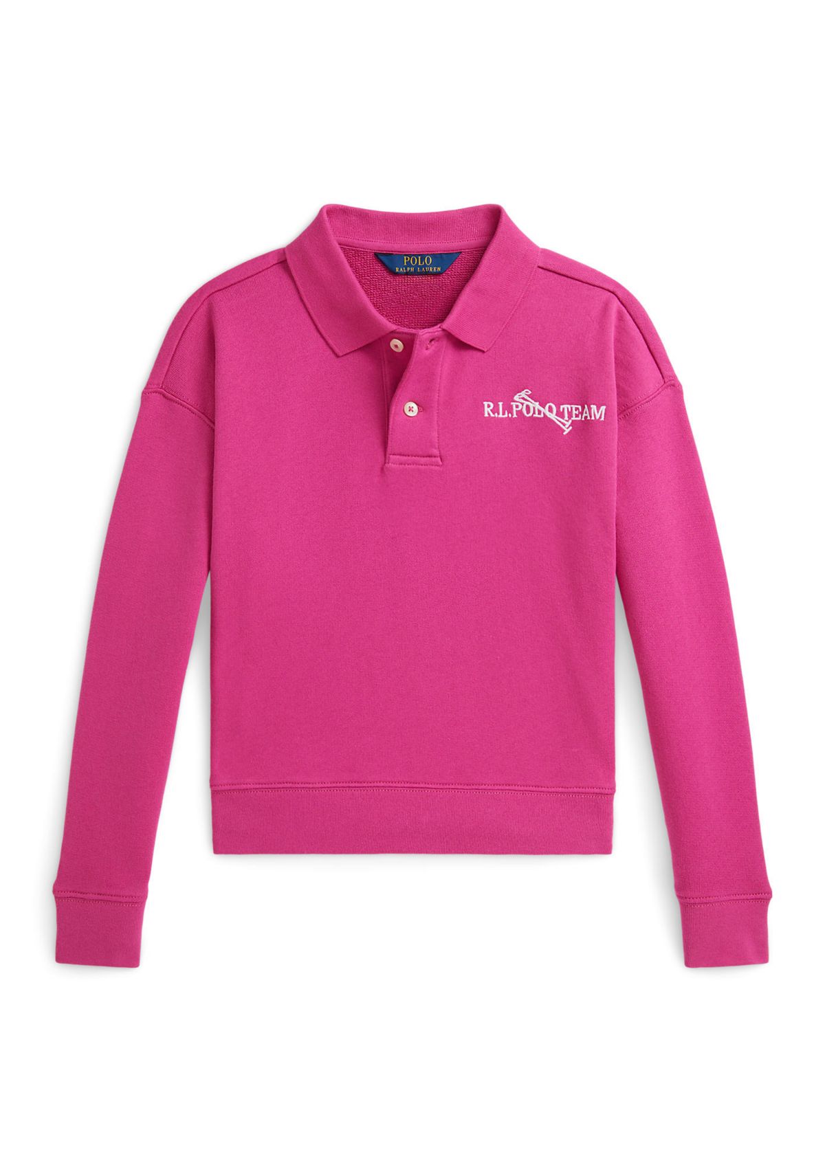 Girls 7-16 Polo Team Terry Polo Sweatshirt