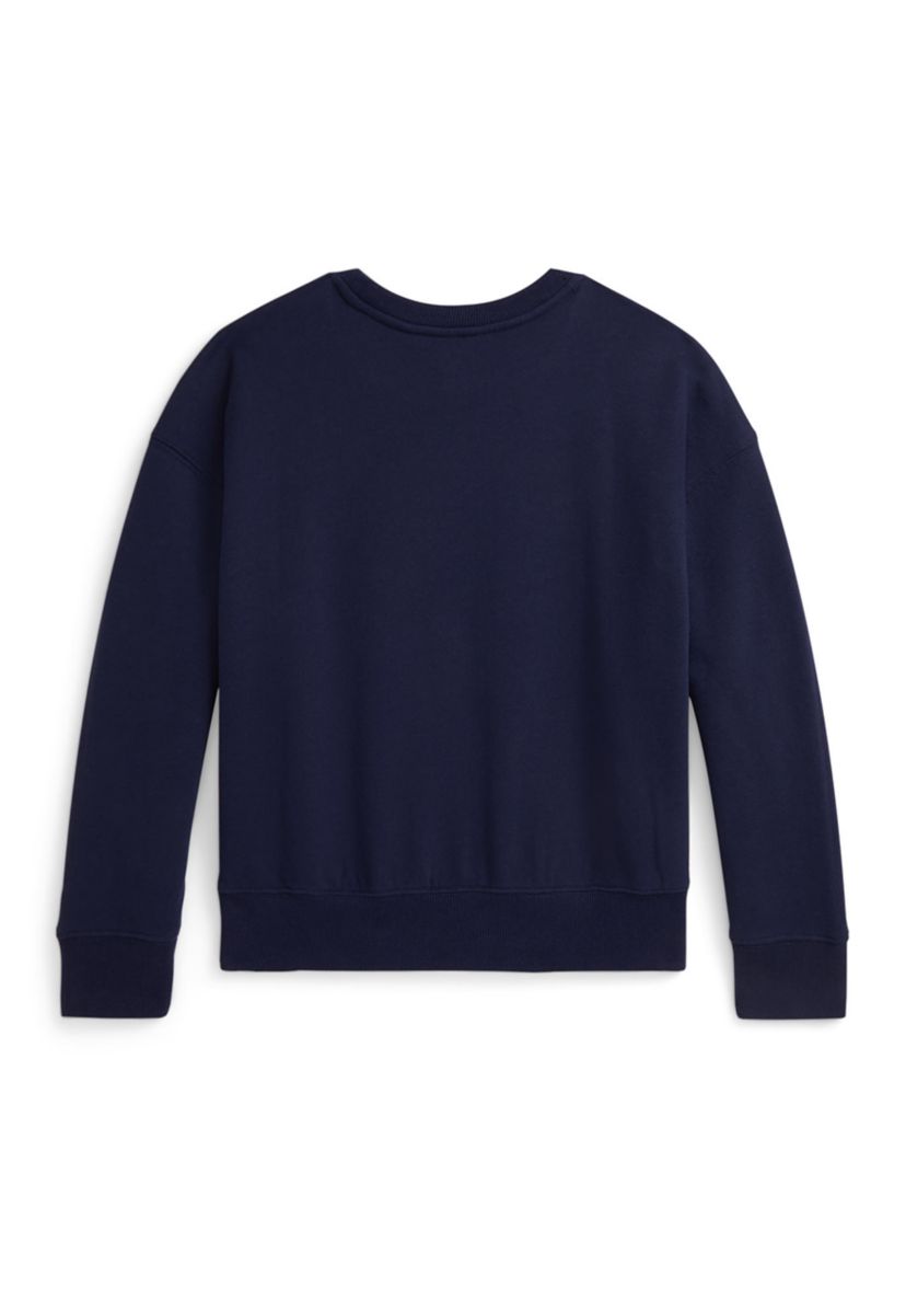 Girls 7-16 Polo Bear Fleece Boxy Sweatshirt