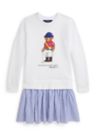 Girls 7-16 Polo Bear Striped-Skirt Fleece Dress