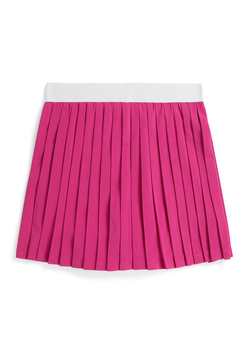Girls 7-16 Polo Team Pleated Stretch Skort