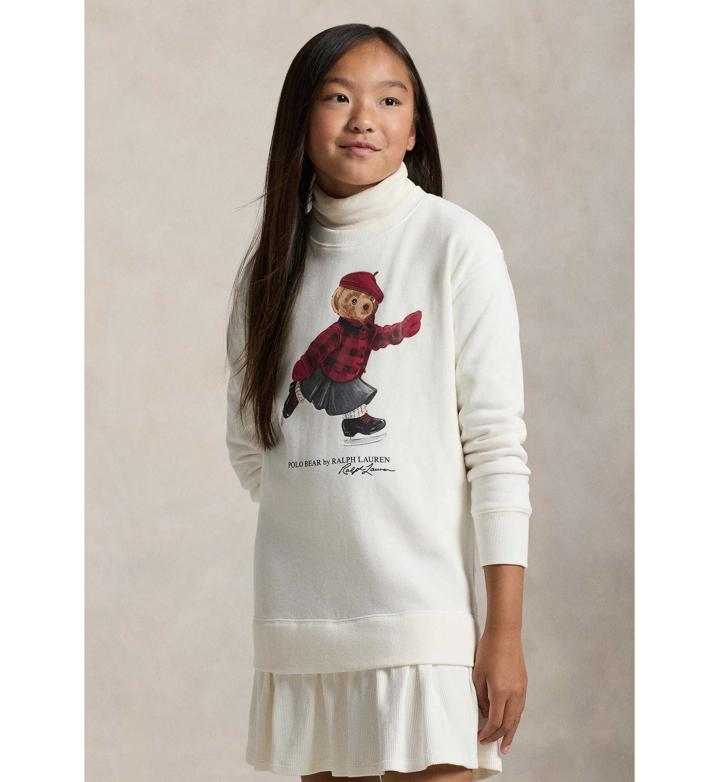 Girls 7-16 Polo Bear Fleece Dress