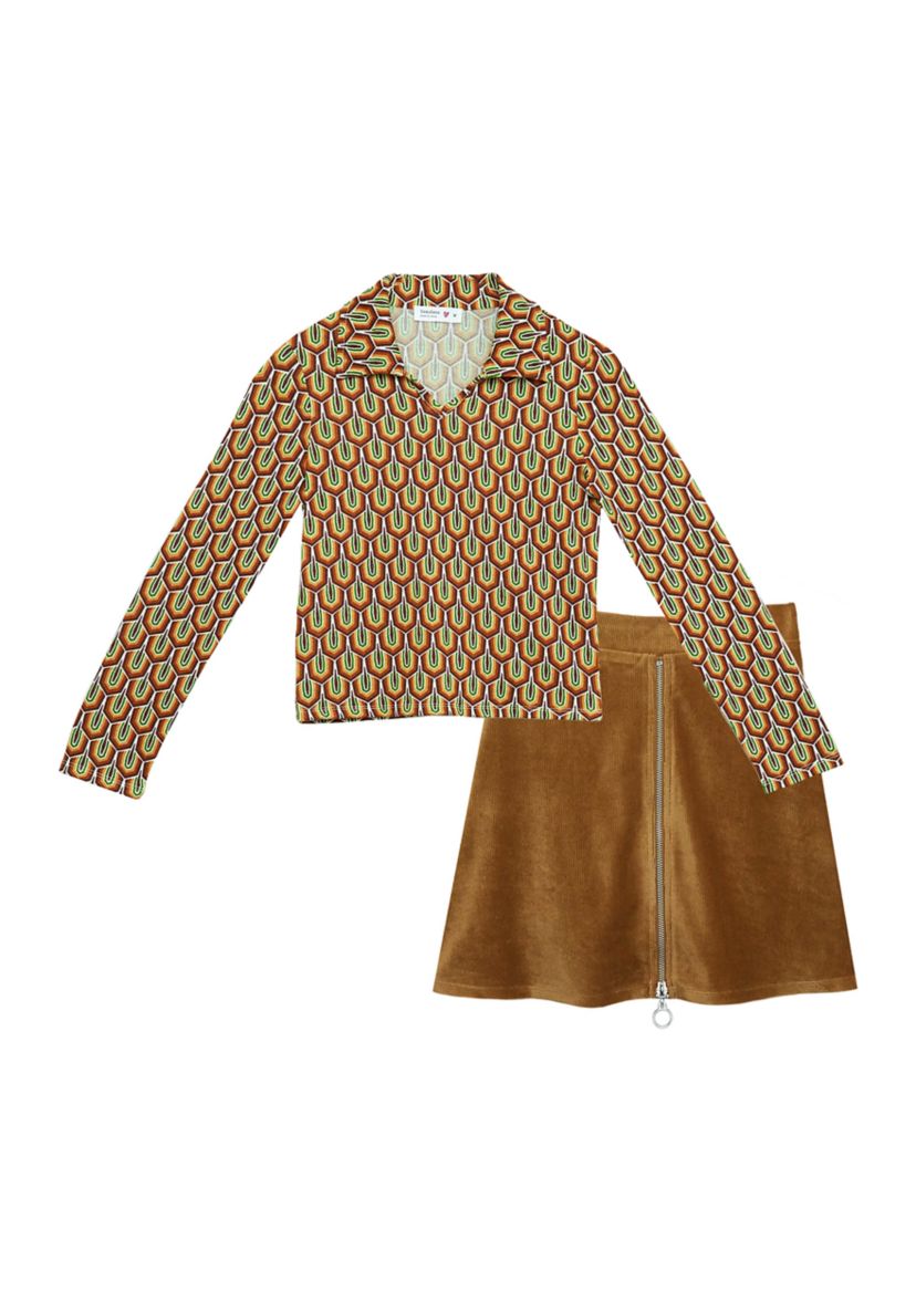 Girls 7-16 2-Piece Skirt Set