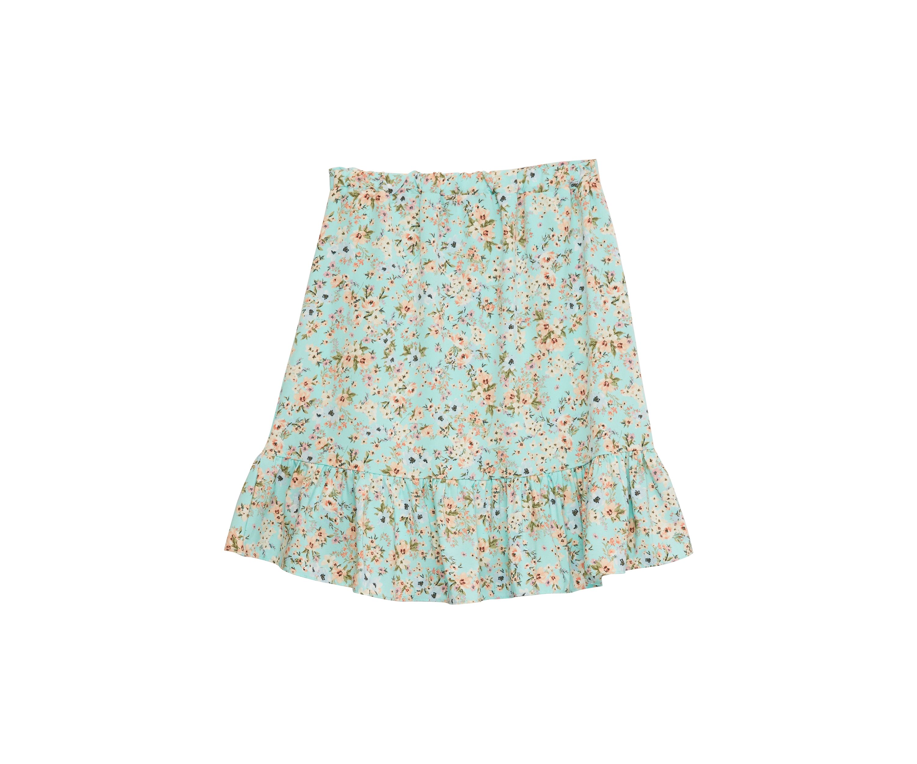 Girls 7-16 Printed Top and Skirt Set