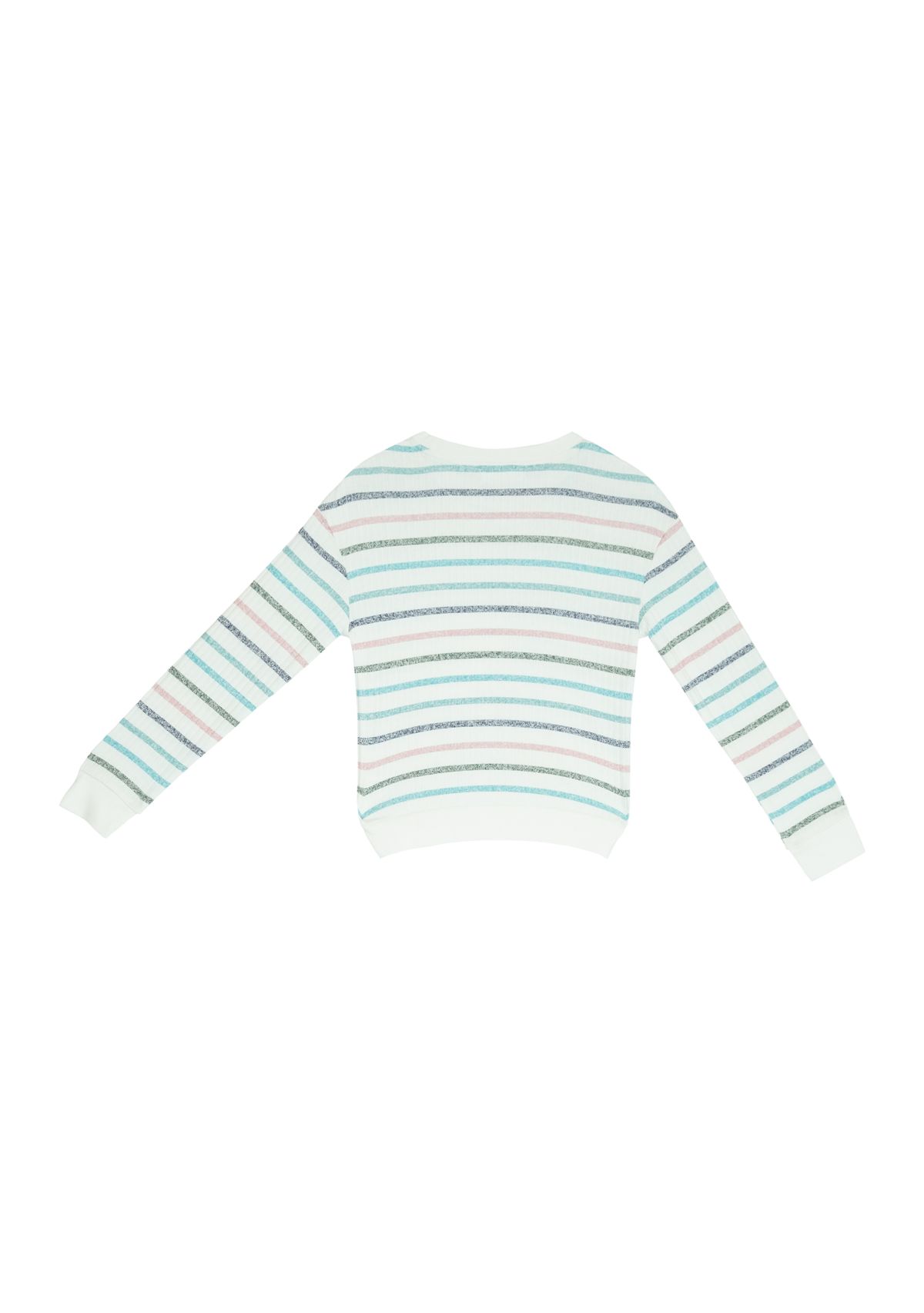 Girls 7-16 Crew Striped Sweater 