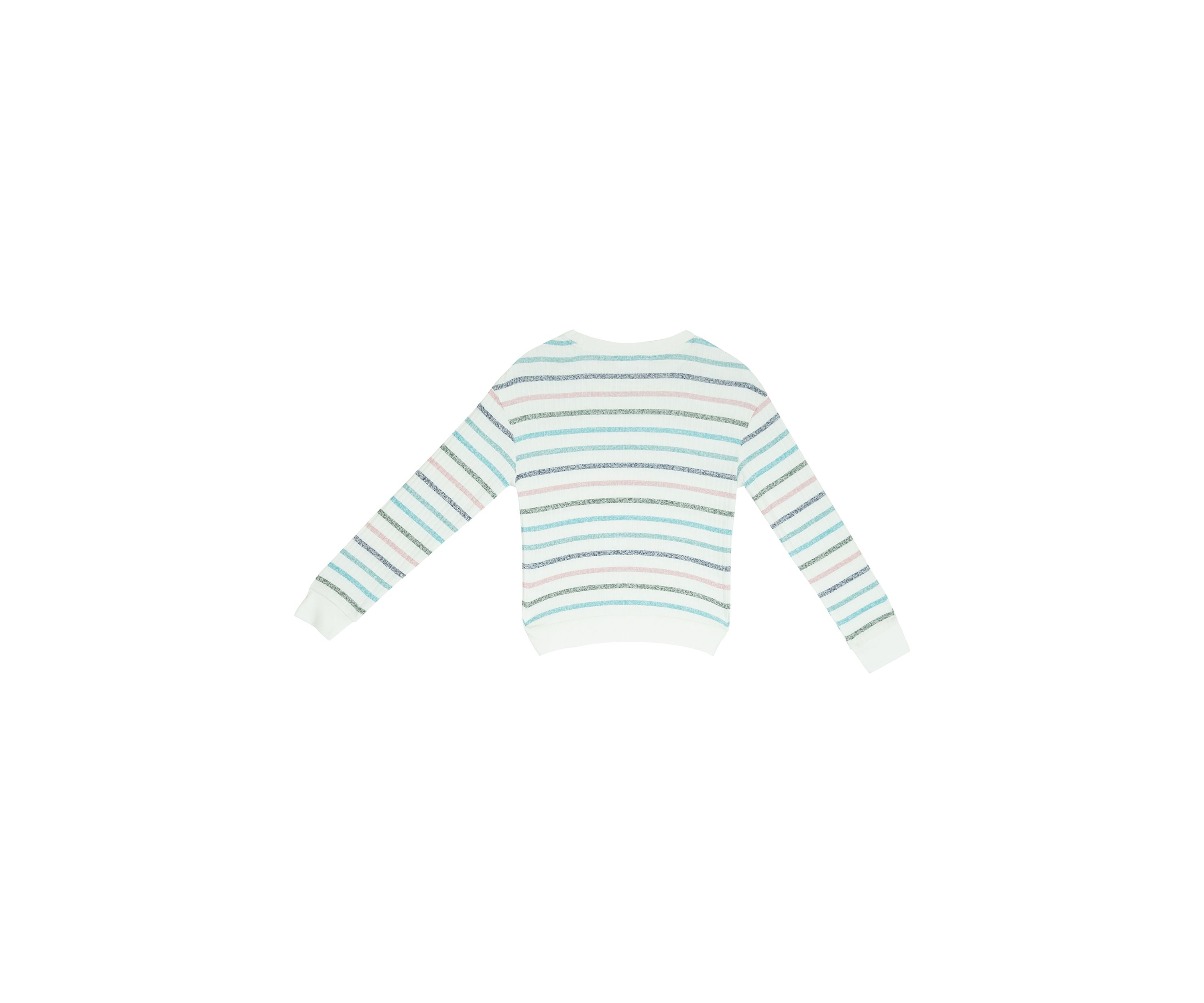 Girls 7-16 Crew Striped Sweater 