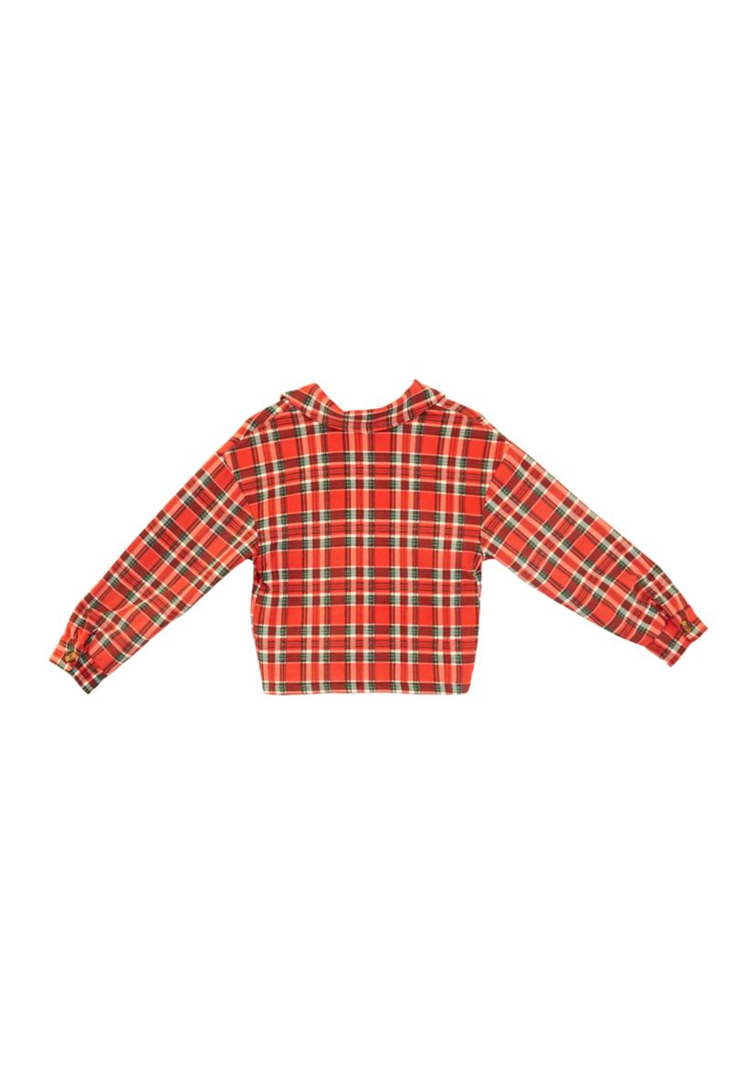 Girls 7-16 Plaid Shacket