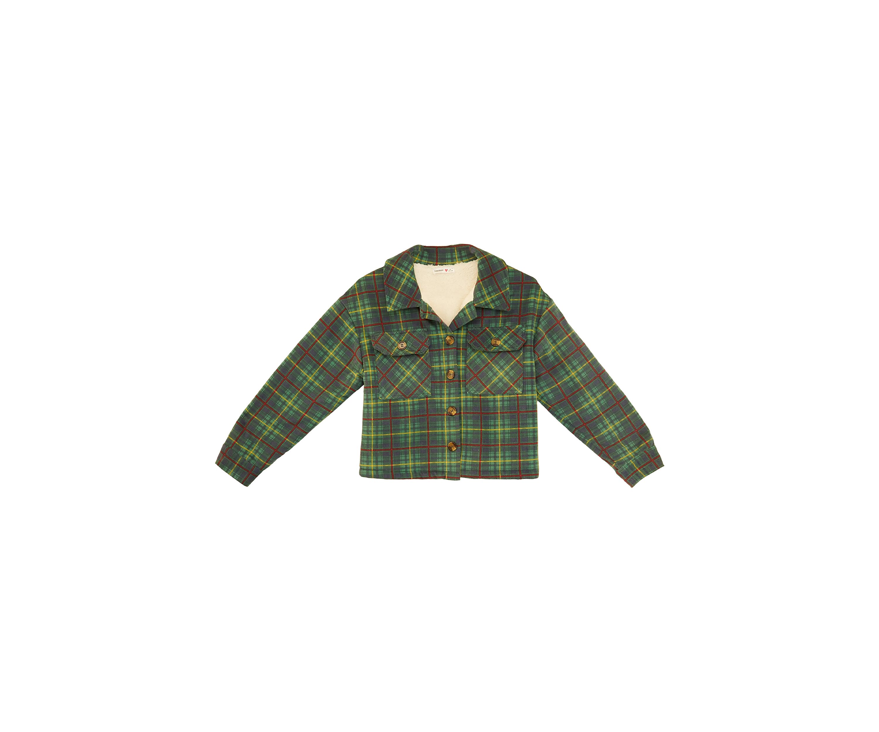Girls 7-16 Plaid Shacket
