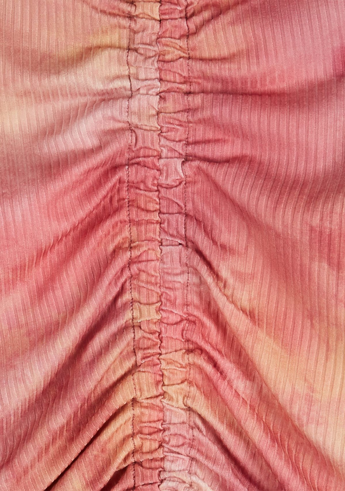 Girls 7-16 Long Sleeve Ruched Tie Dye Top 