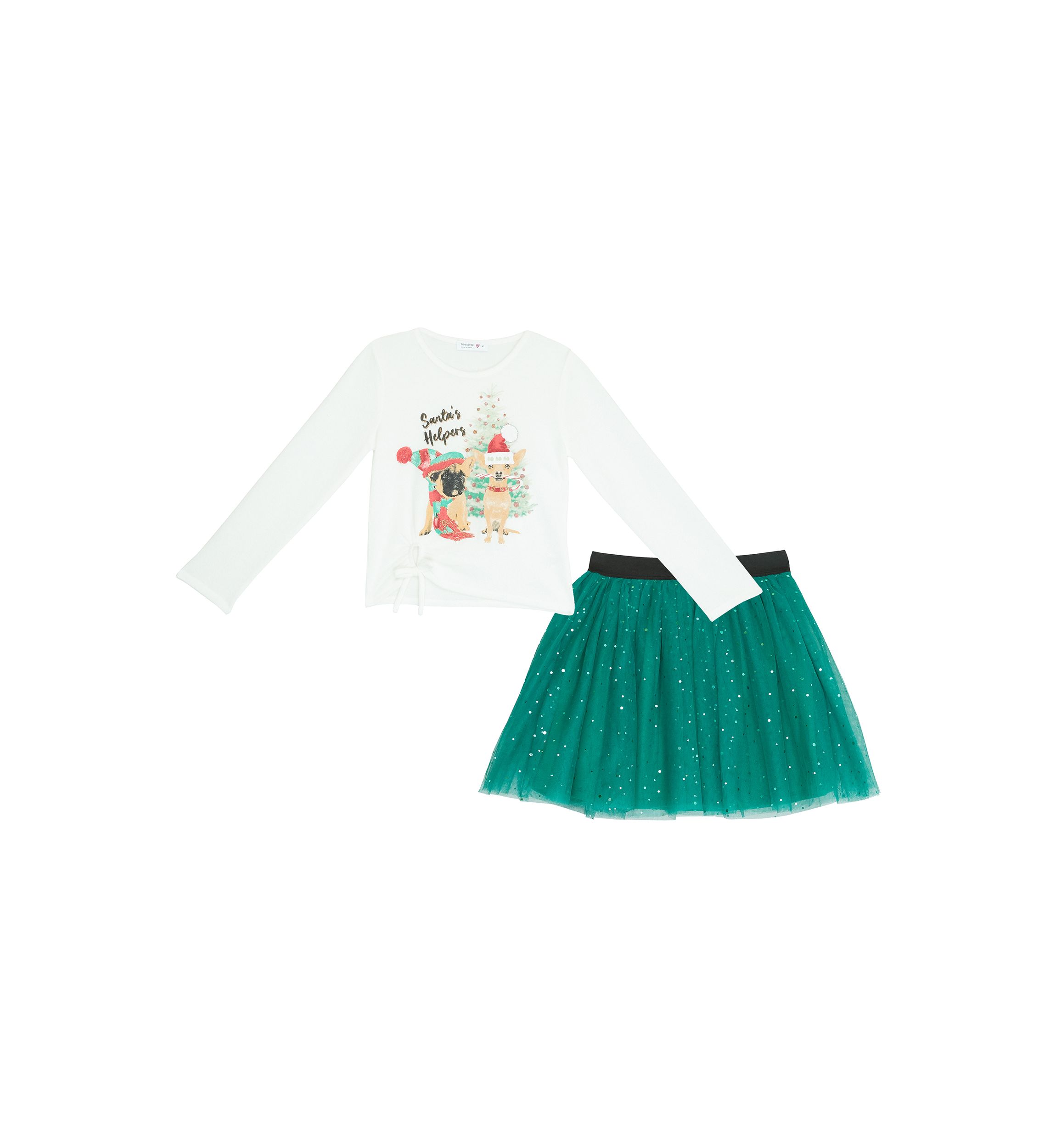 Girls 7-16 Dog Graphic T-Shirt and Skirt Set