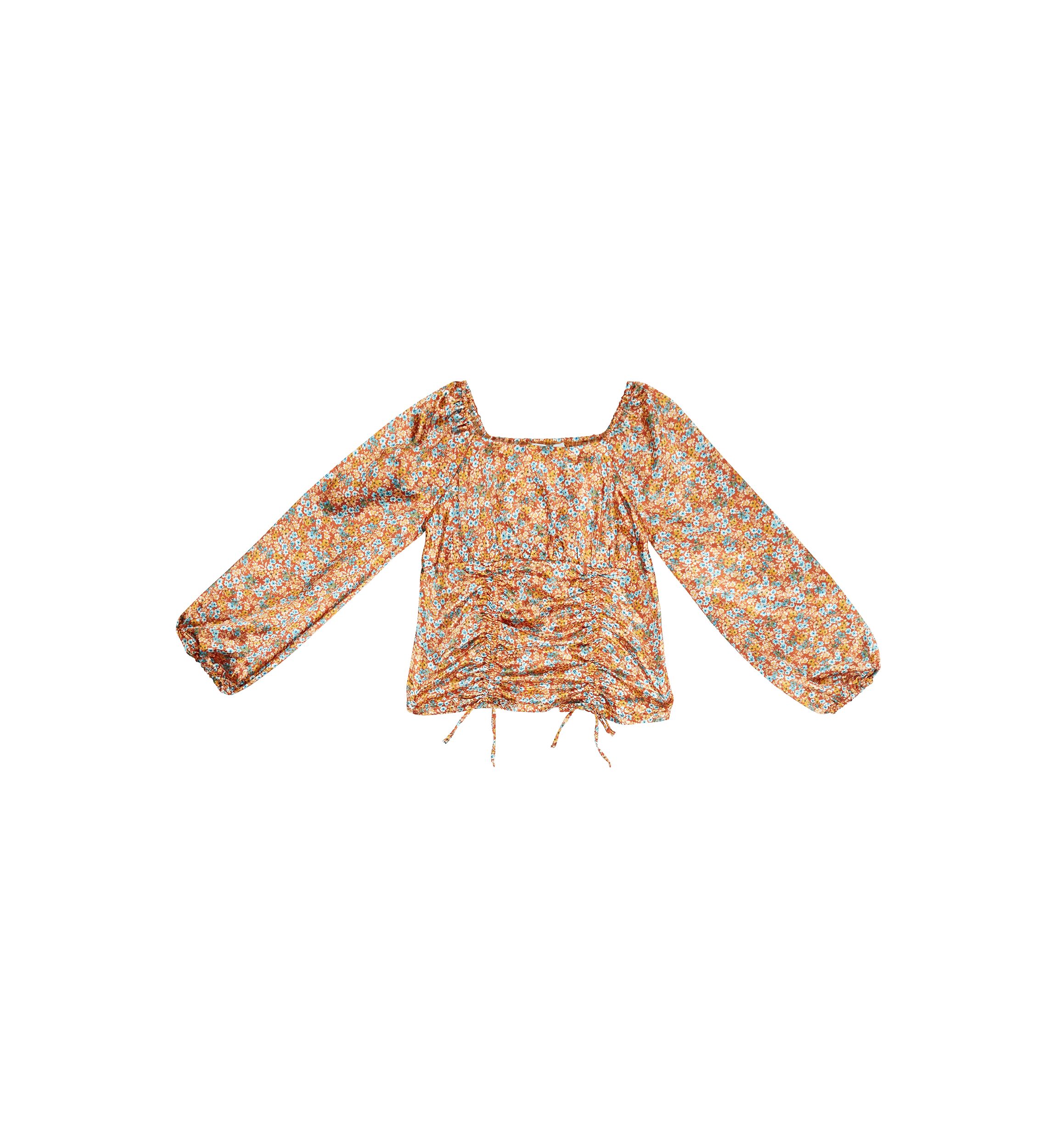 Girls 7-16 Printed Satin Top