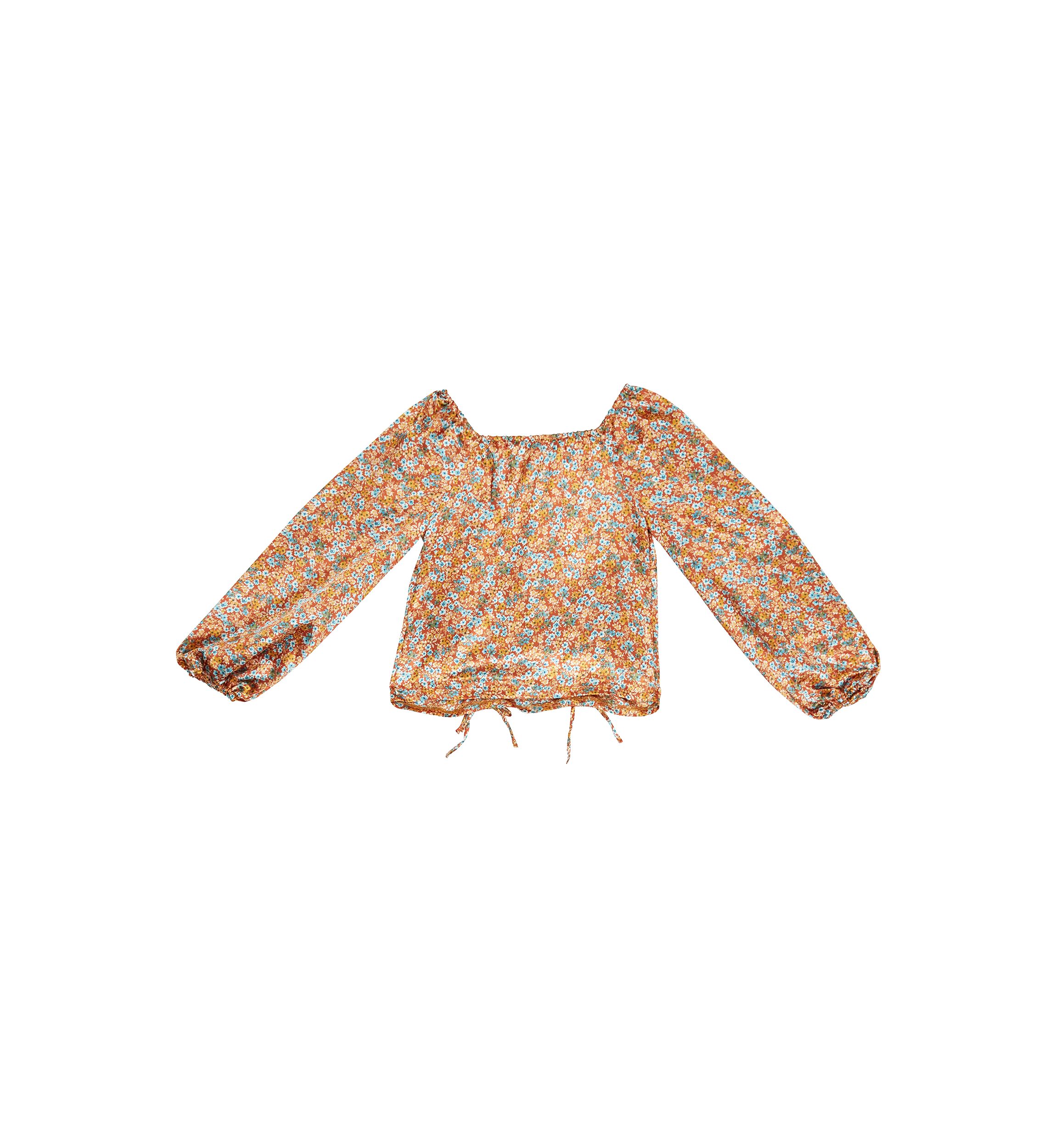 Girls 7-16 Printed Satin Top