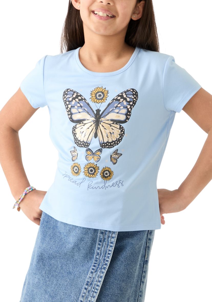 Girls 7-16 2fer Lace Vest to Graphic T-Shirt