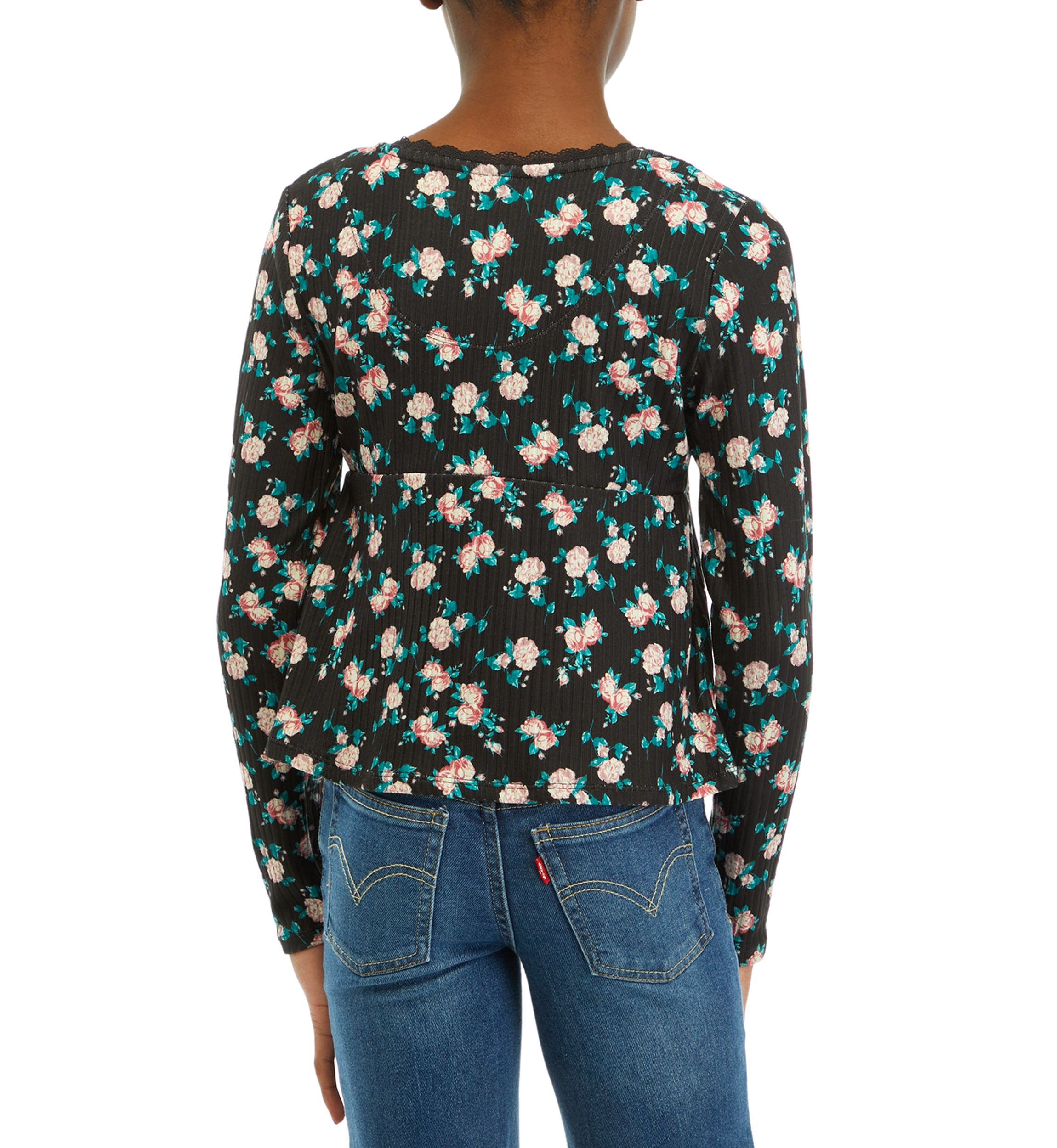 Girls 7-16 Printed Knit Top