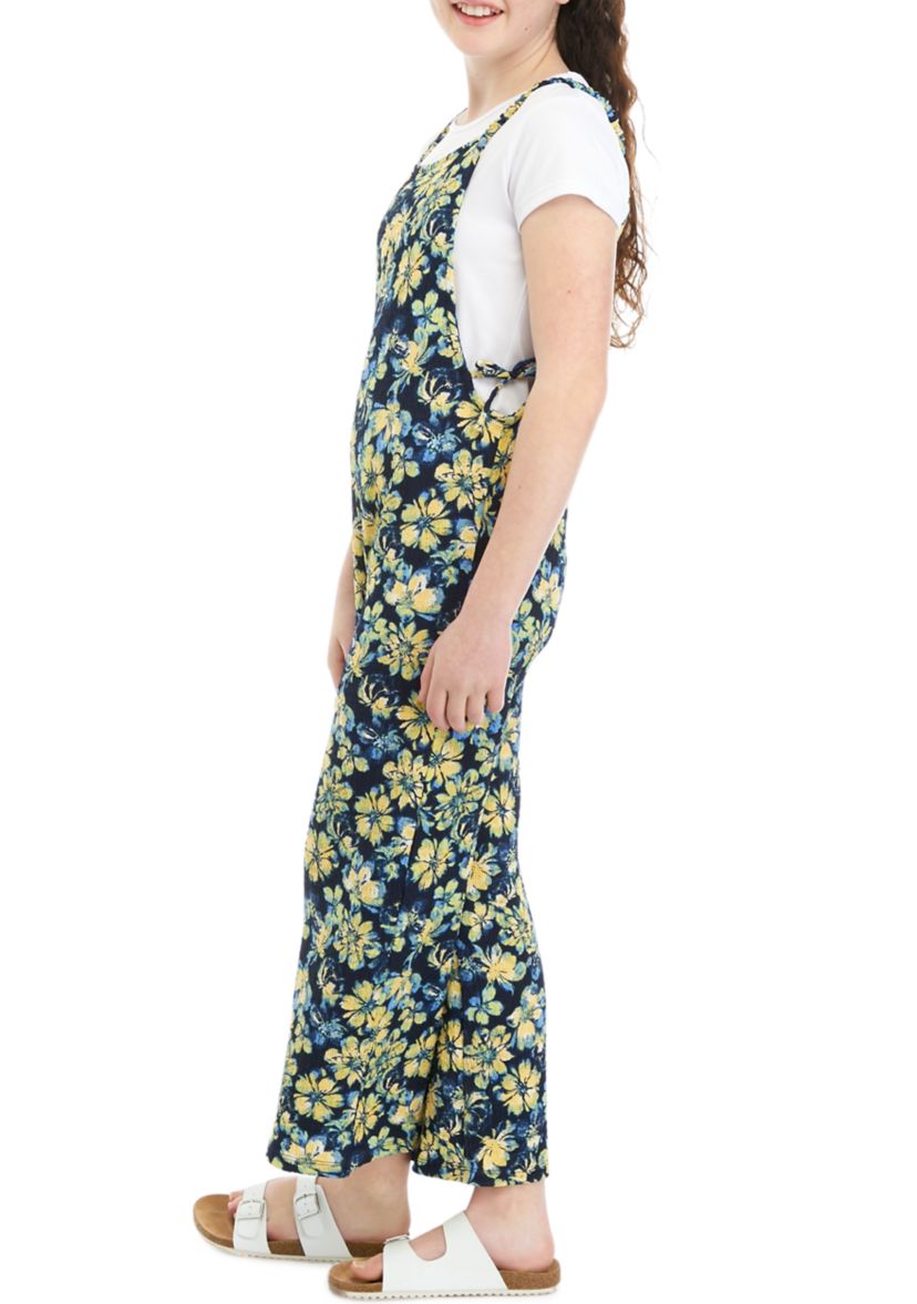 Girls 7-16 Floral Jumpsuit with T-Shirt 