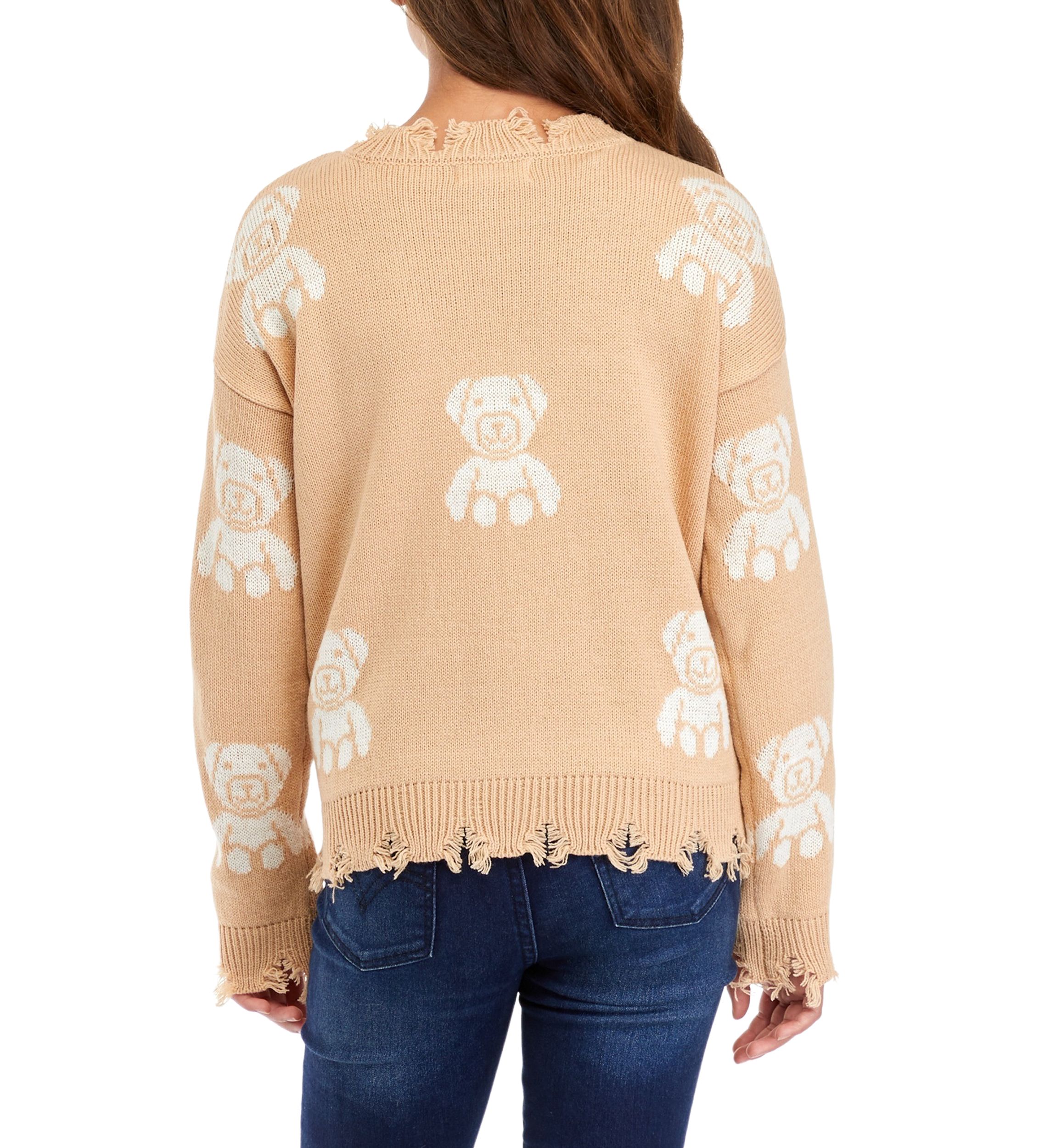 Girls 7-16 Frayed Hem Sweater