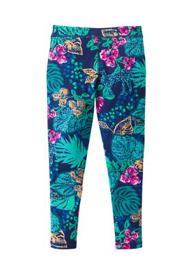 Shop Lilly Pulitzer Little Girl's & Girl's Mini Weekender Floral Leggings