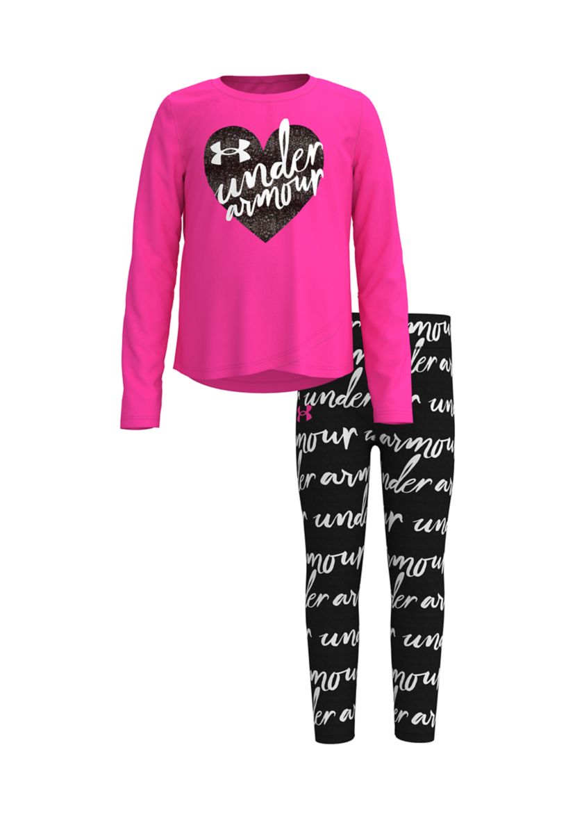Girls 4-6x Script Leggings Set