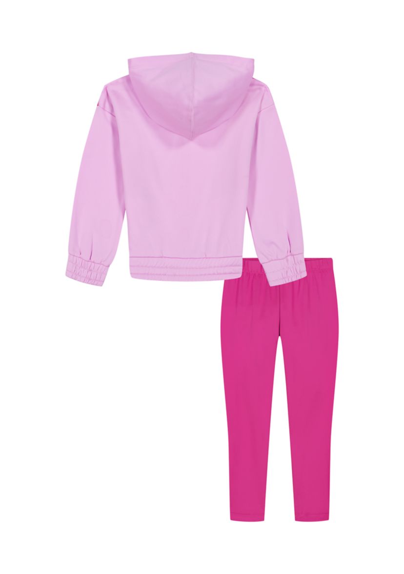 Girls 4-6x Fleece Zip Hoodie Set