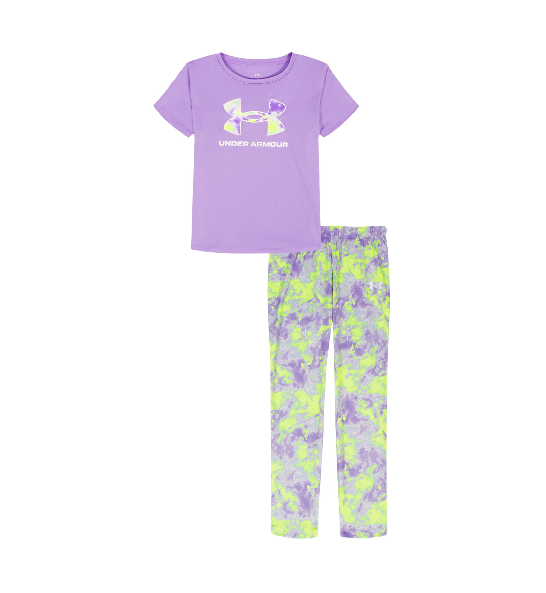 Girls 4-6x Short Sleeve Logo Graphic T-Shirt and Tie-Dye Legging Set 