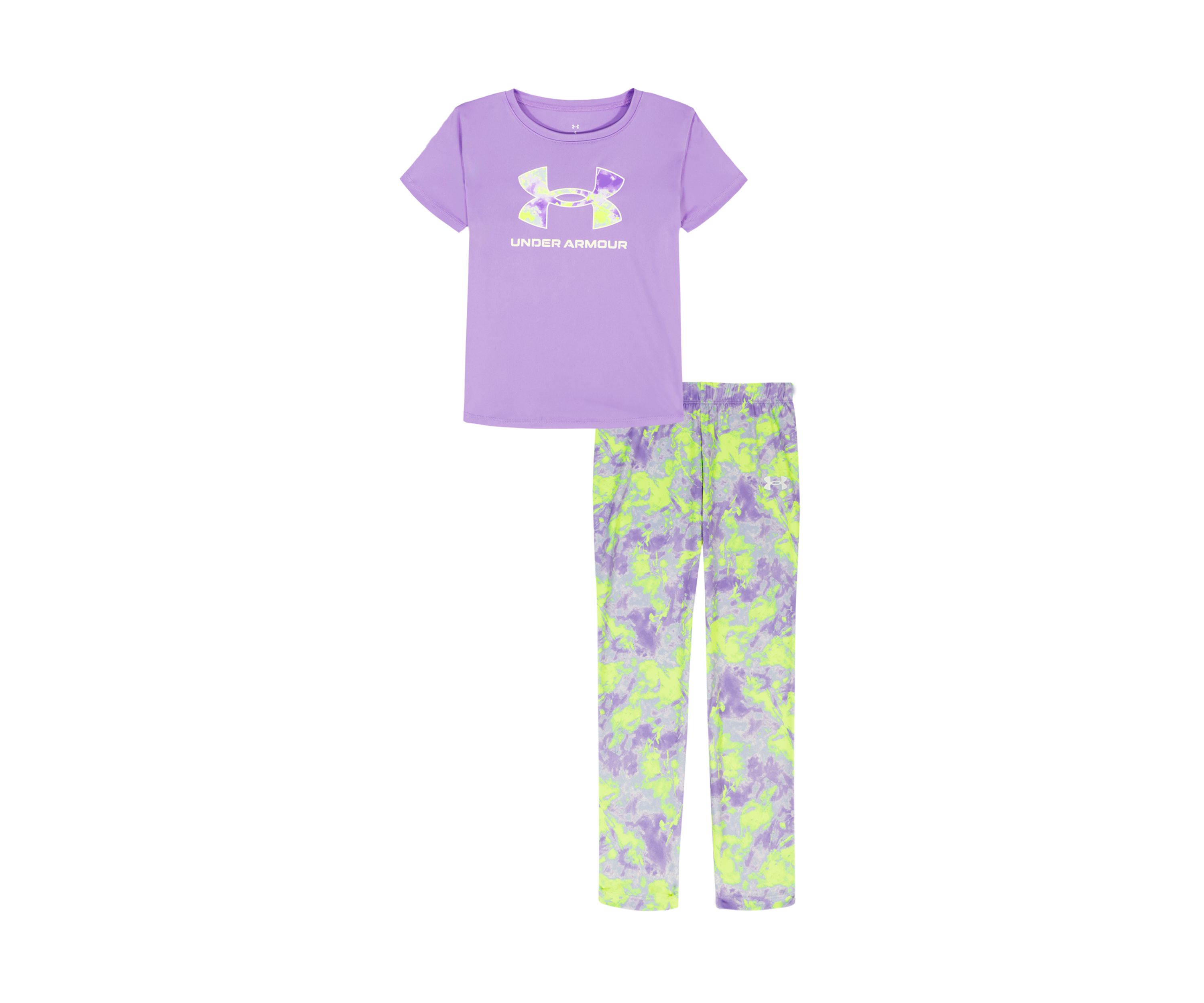 Girls 4-6x Short Sleeve Logo Graphic T-Shirt and Tie-Dye Legging Set 