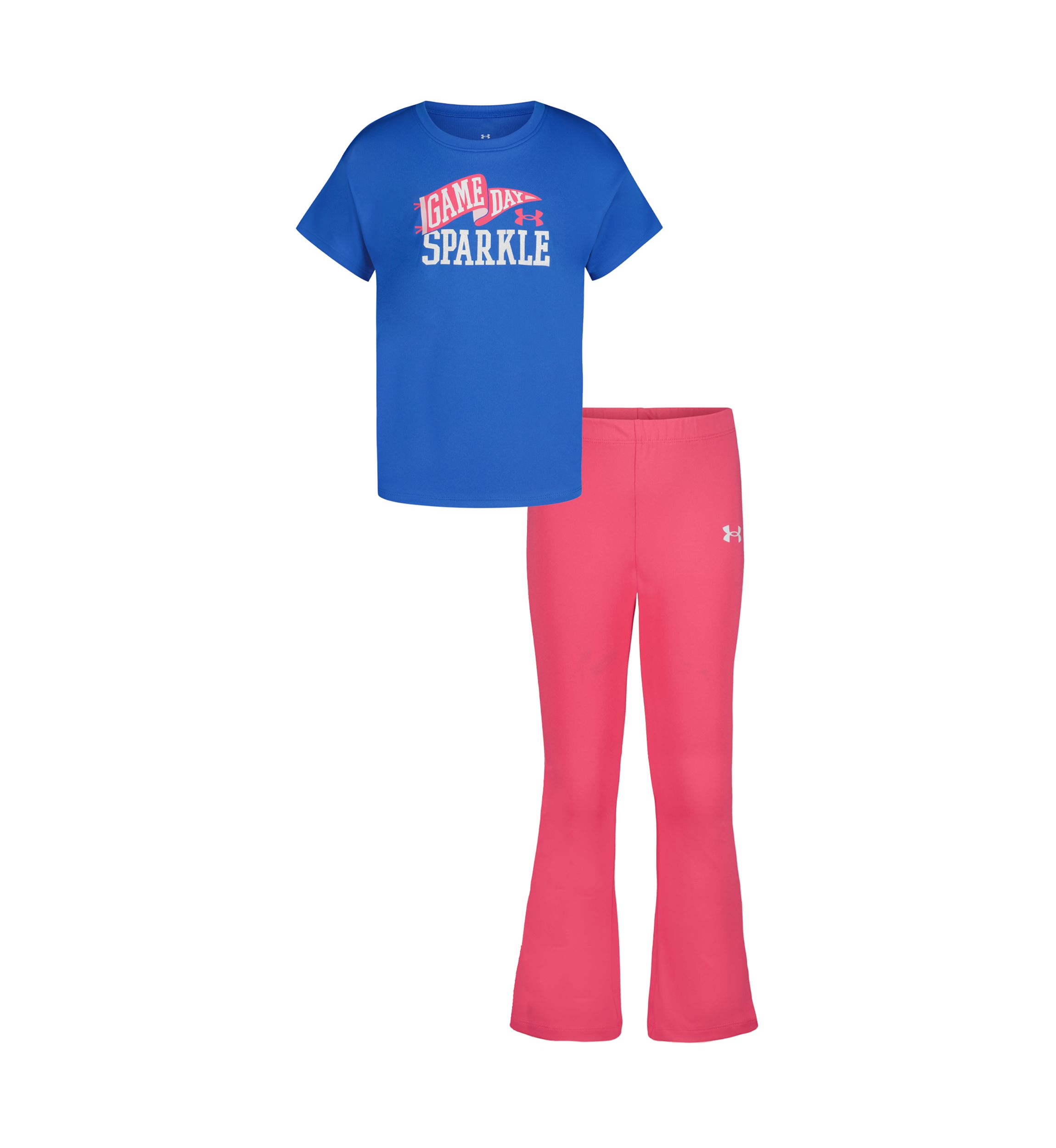 Girls 4-6x Game Day Sparkle Graphic T-Shirt and Flare Pants Set