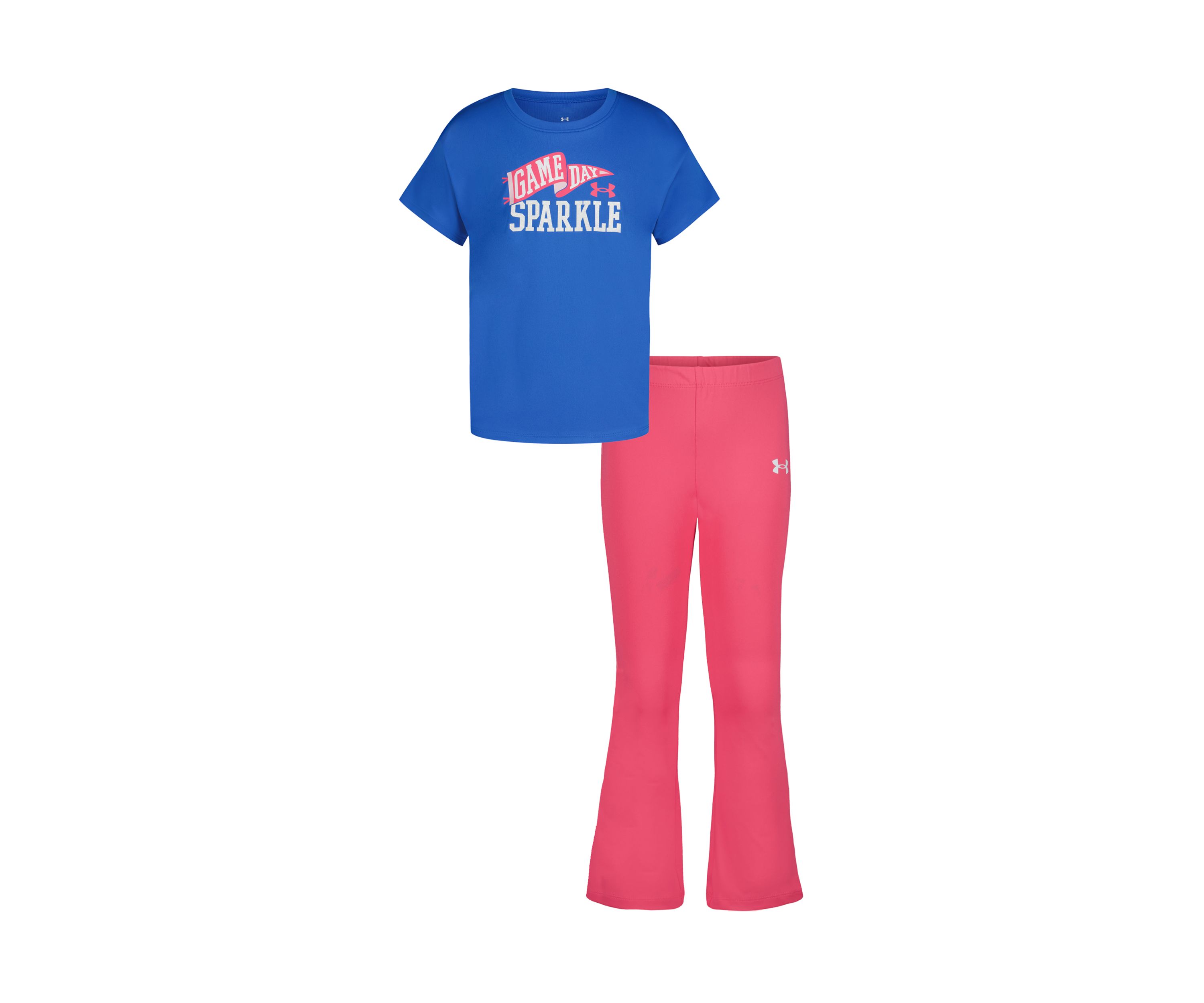 Girls 4-6x Game Day Sparkle Graphic T-Shirt and Flare Pants Set