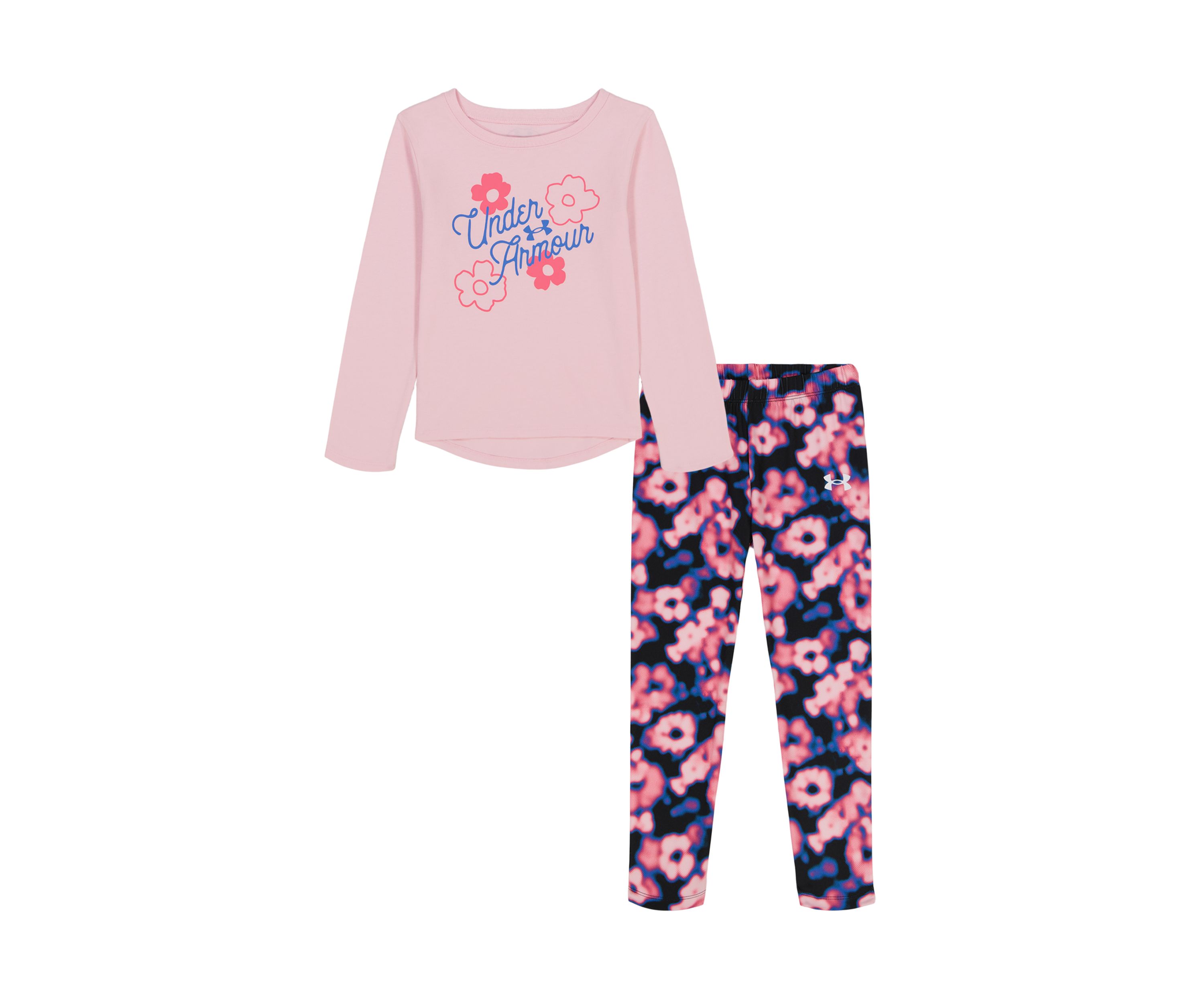 Girls 4-6x Graphic Top and Floral Printed Leggings Set