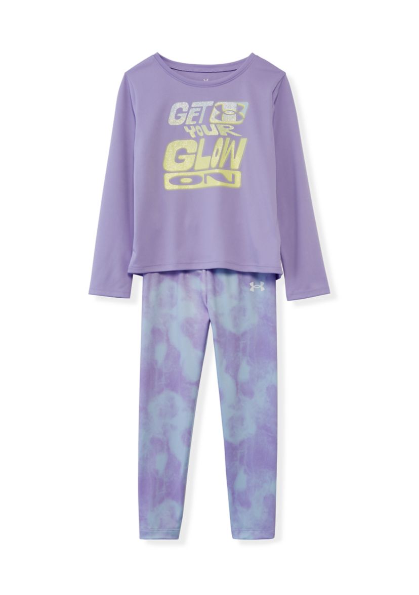 Girls 4-6x Glow On Leggings Set