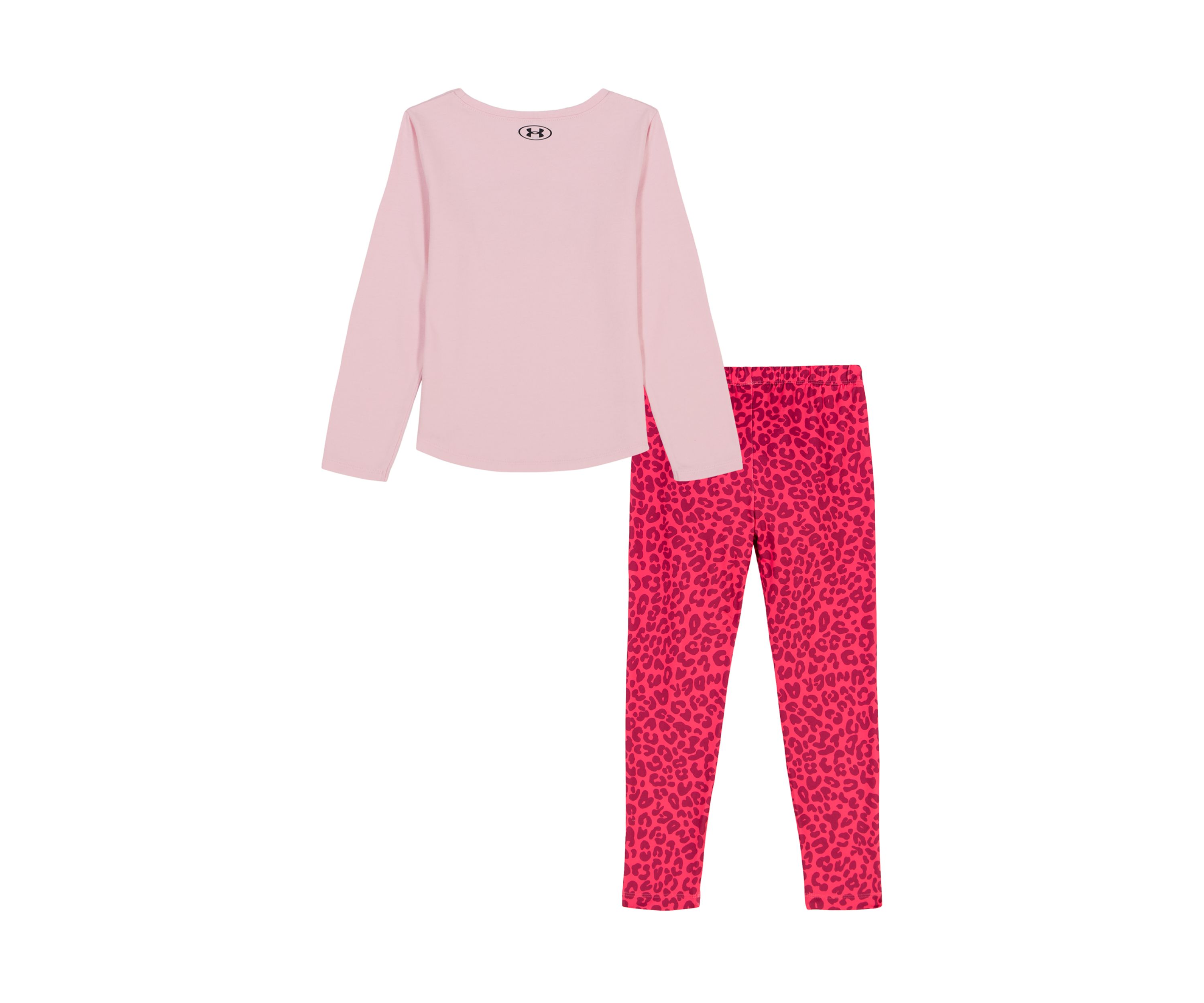 Girls 4-6x Pink Leopard Top and Printed Leggings Set