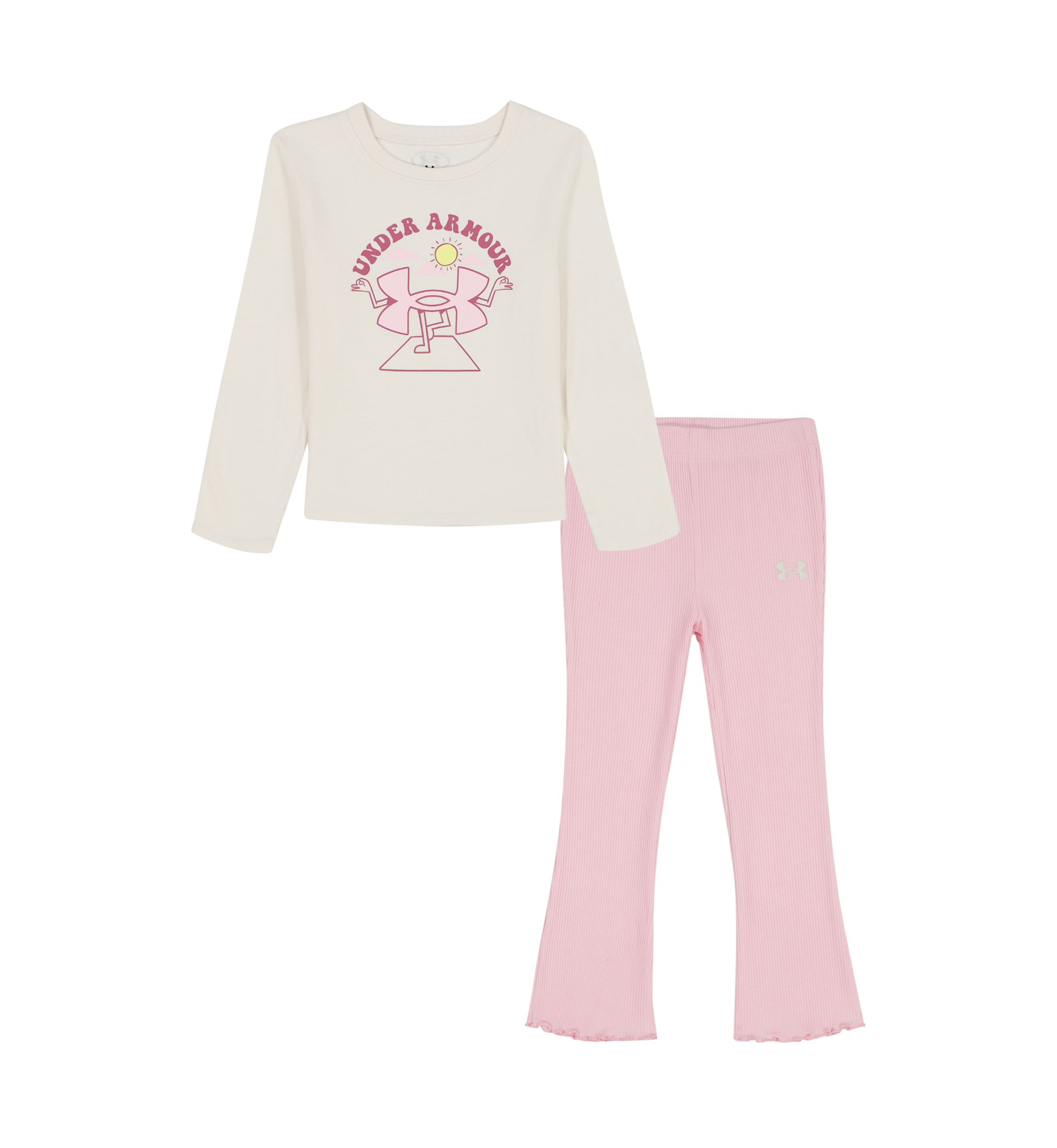 Girls 4-6x Rib Flare Yoga Set 