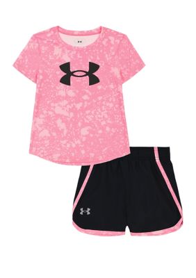 Under Armour Girls HeatGear Armour Printed Capri - Juniors from