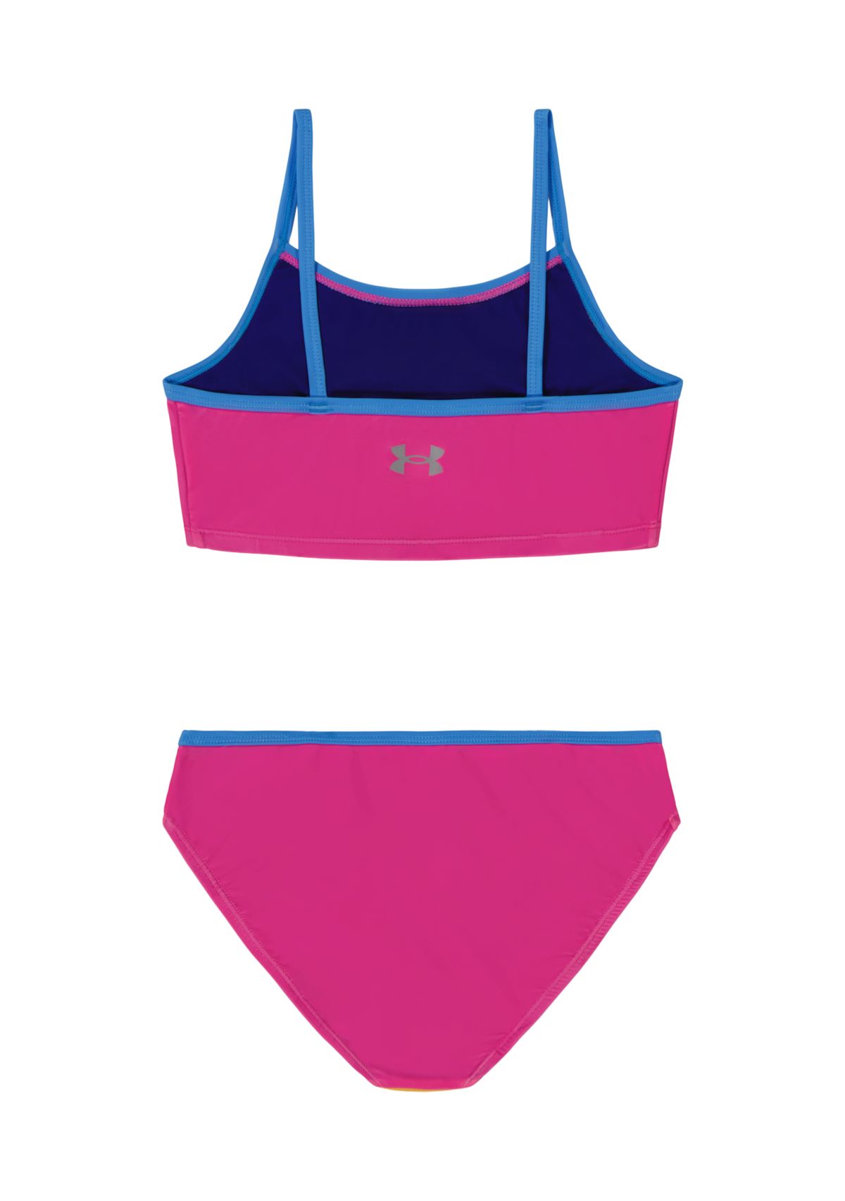 Girls 4-6x Color Blocked Two Piece Swimsuit