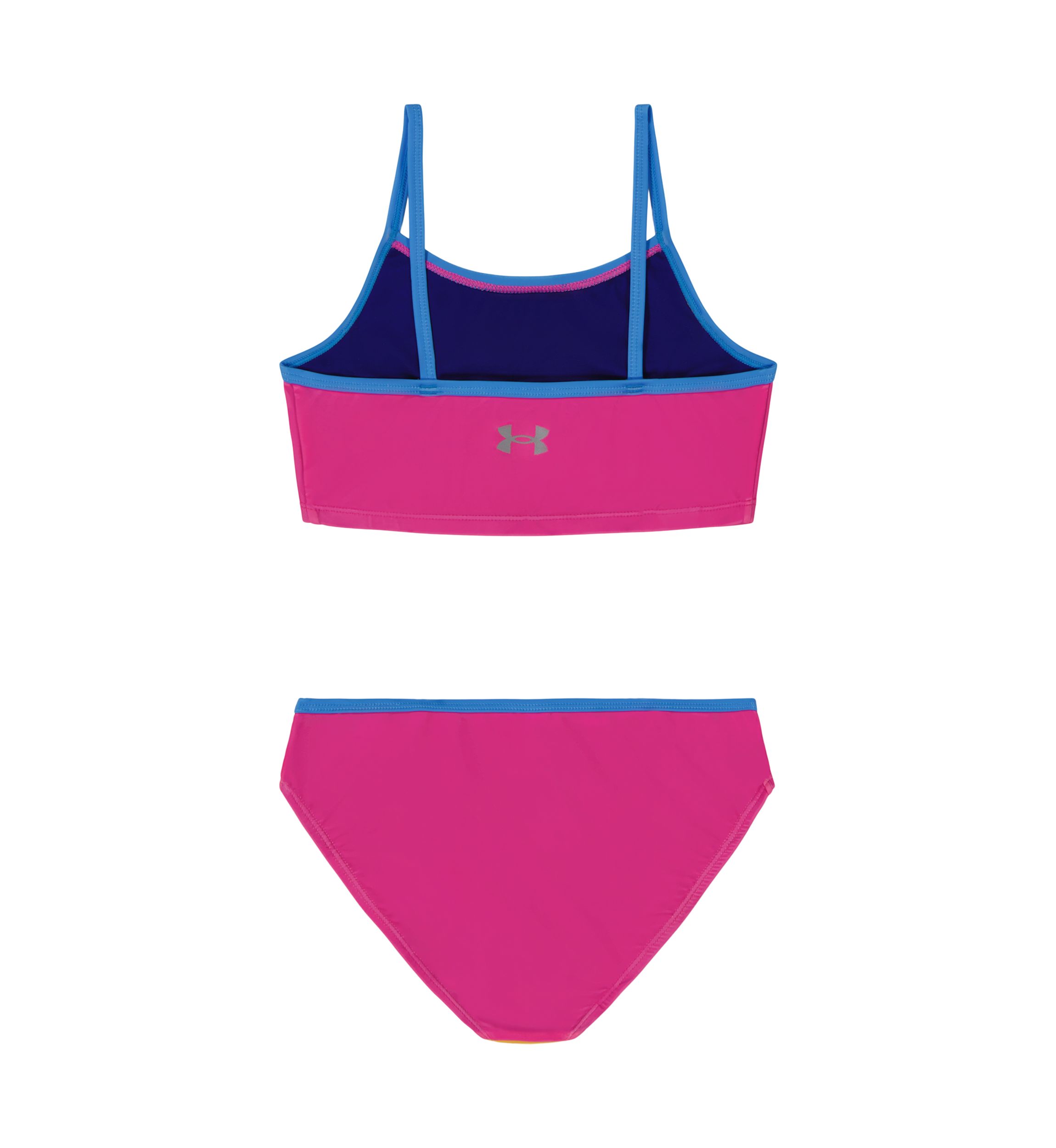 Girls 7-16 Color Blocked Two Piece Swimsuit