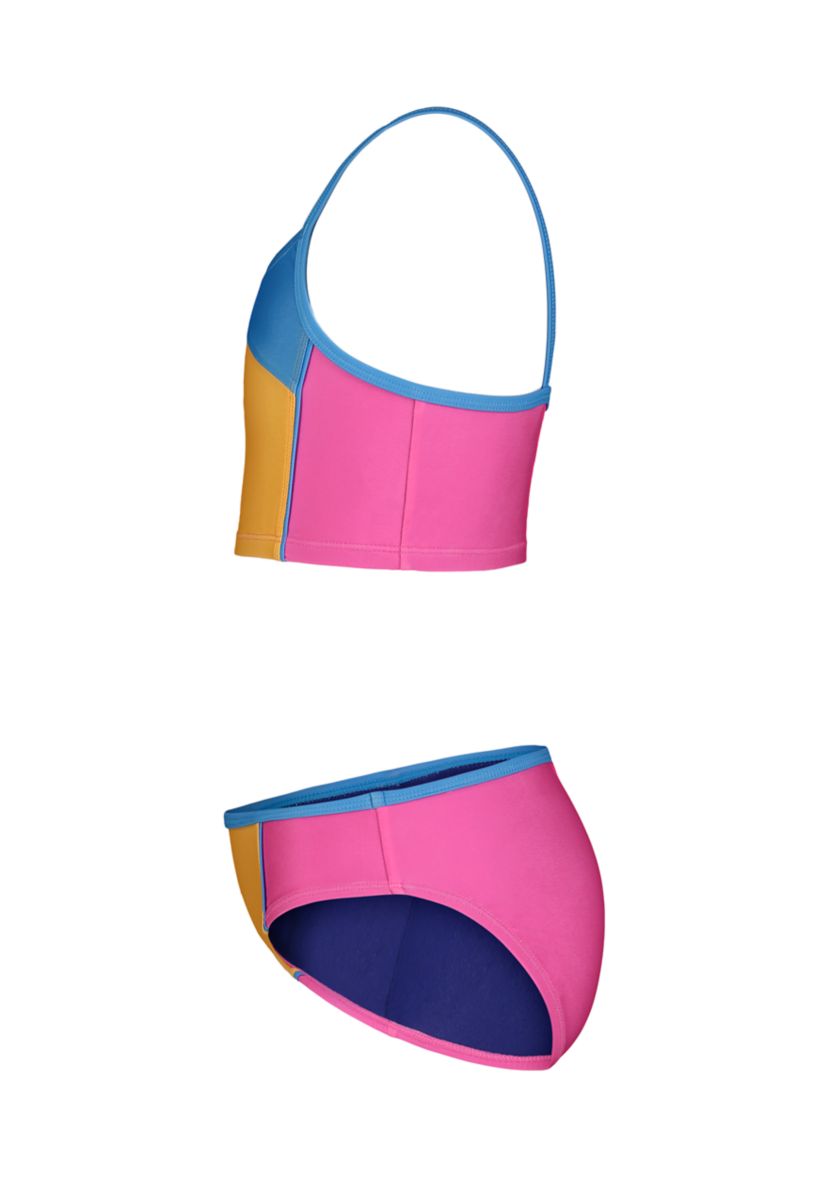 Girls 7-16 Color Blocked Two Piece Swimsuit