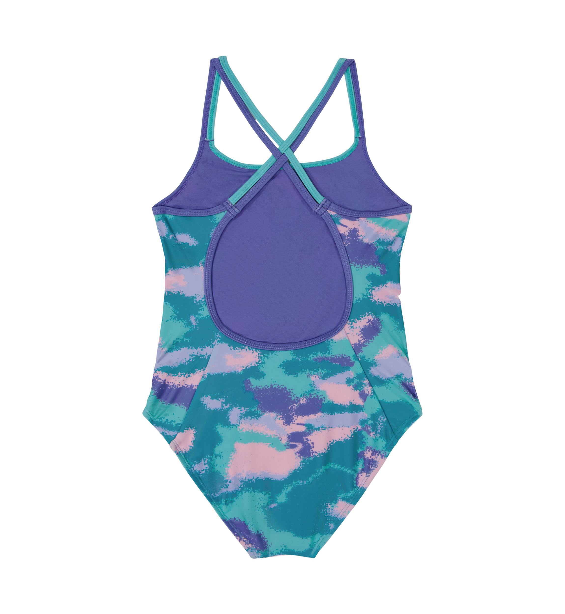 Girls 7-16 Dissolve Camo Printed Swimsuit