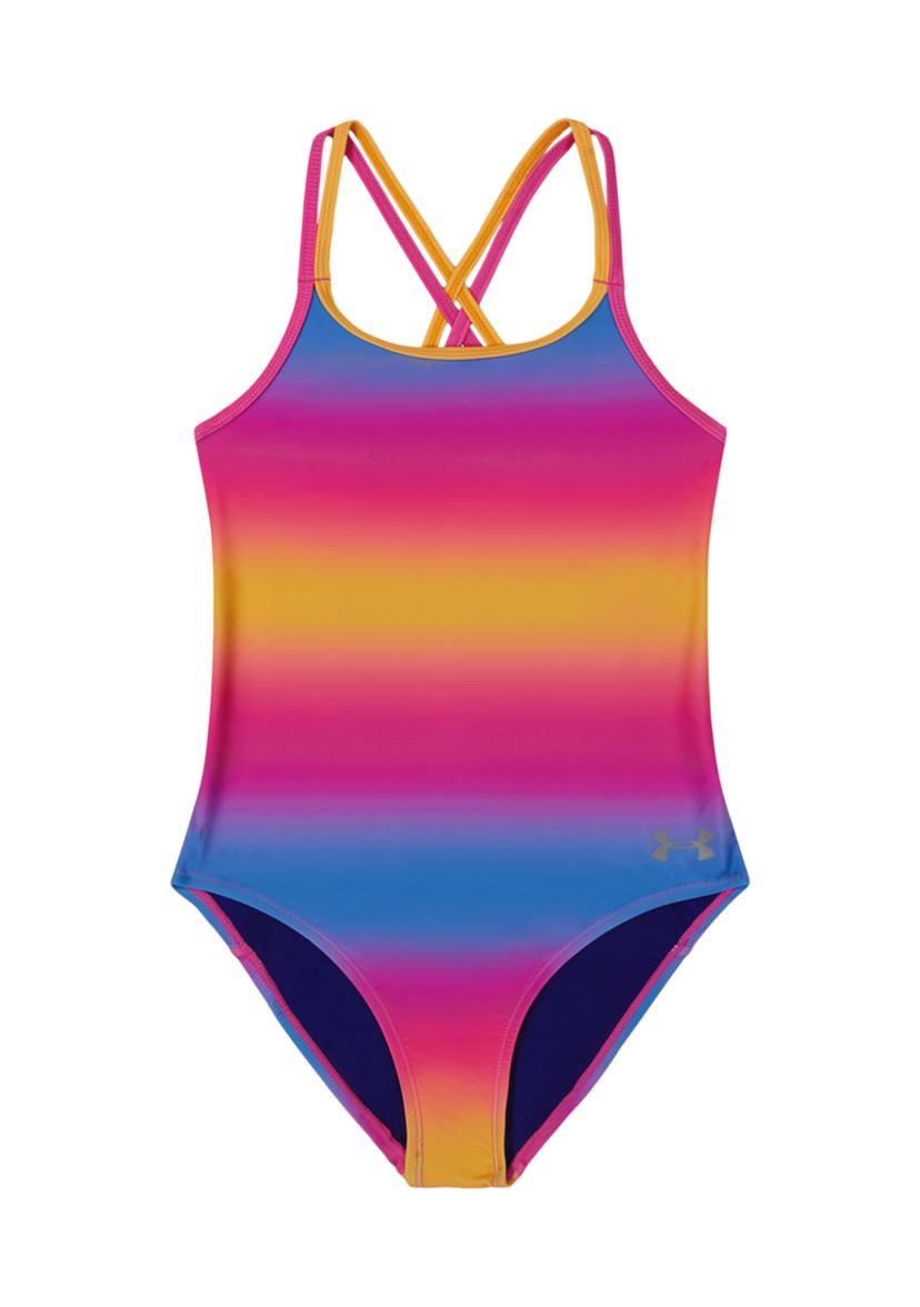 Girls 7-16 Gradient One Piece Swimsuit