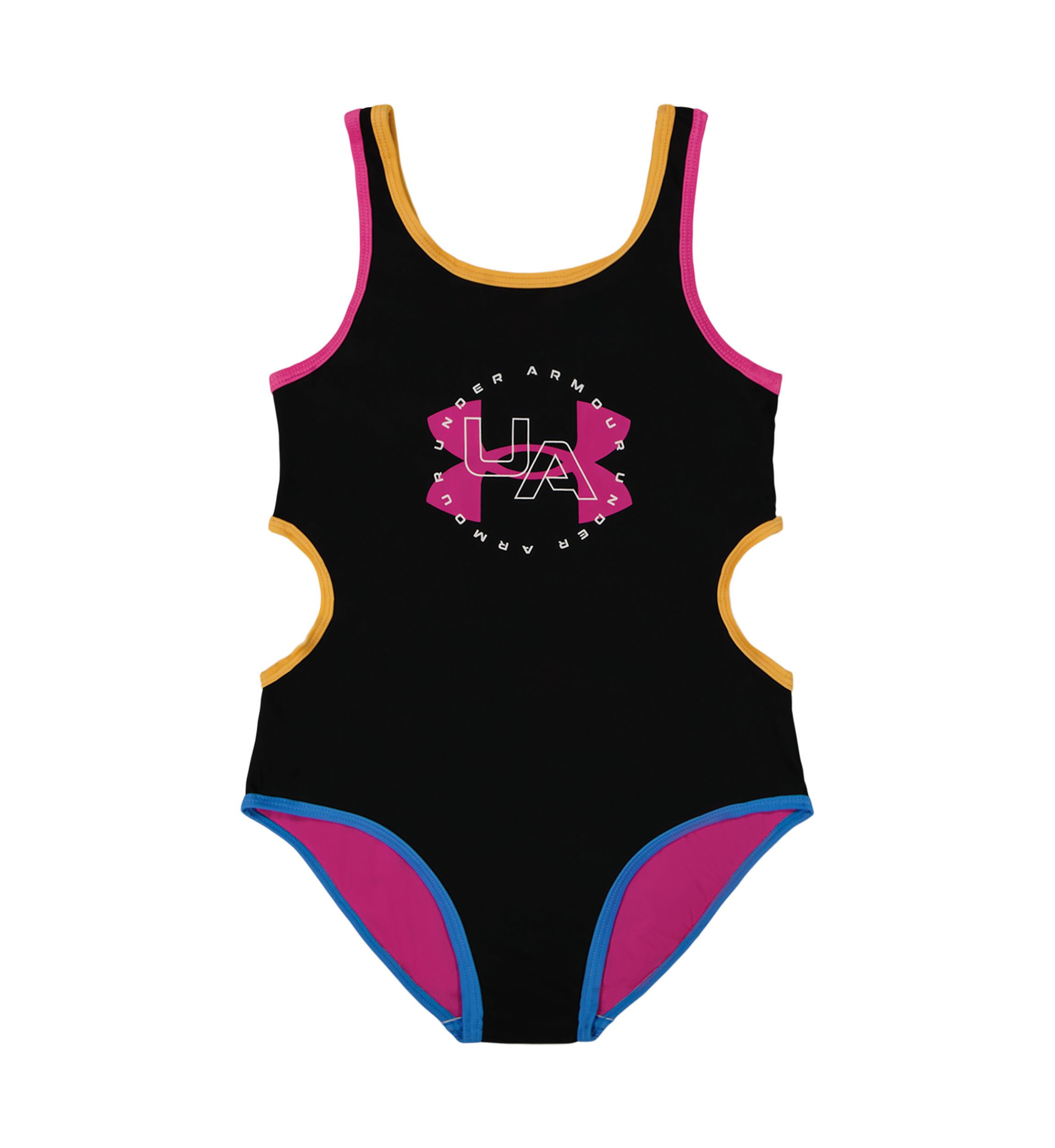 Girls 4-6x Color Blocked One Piece Swimsuit