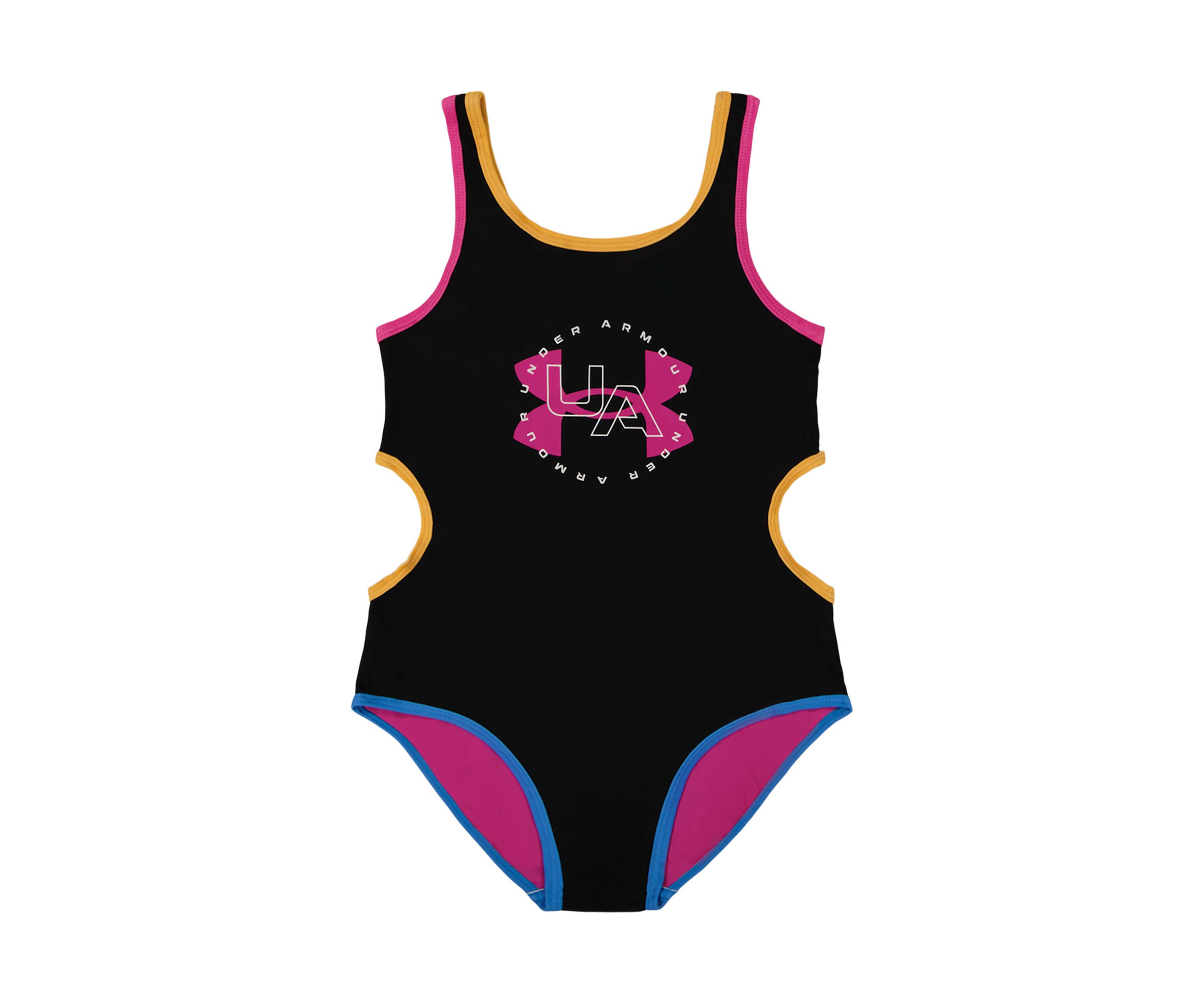 Girls 4-6x Color Blocked One Piece Swimsuit