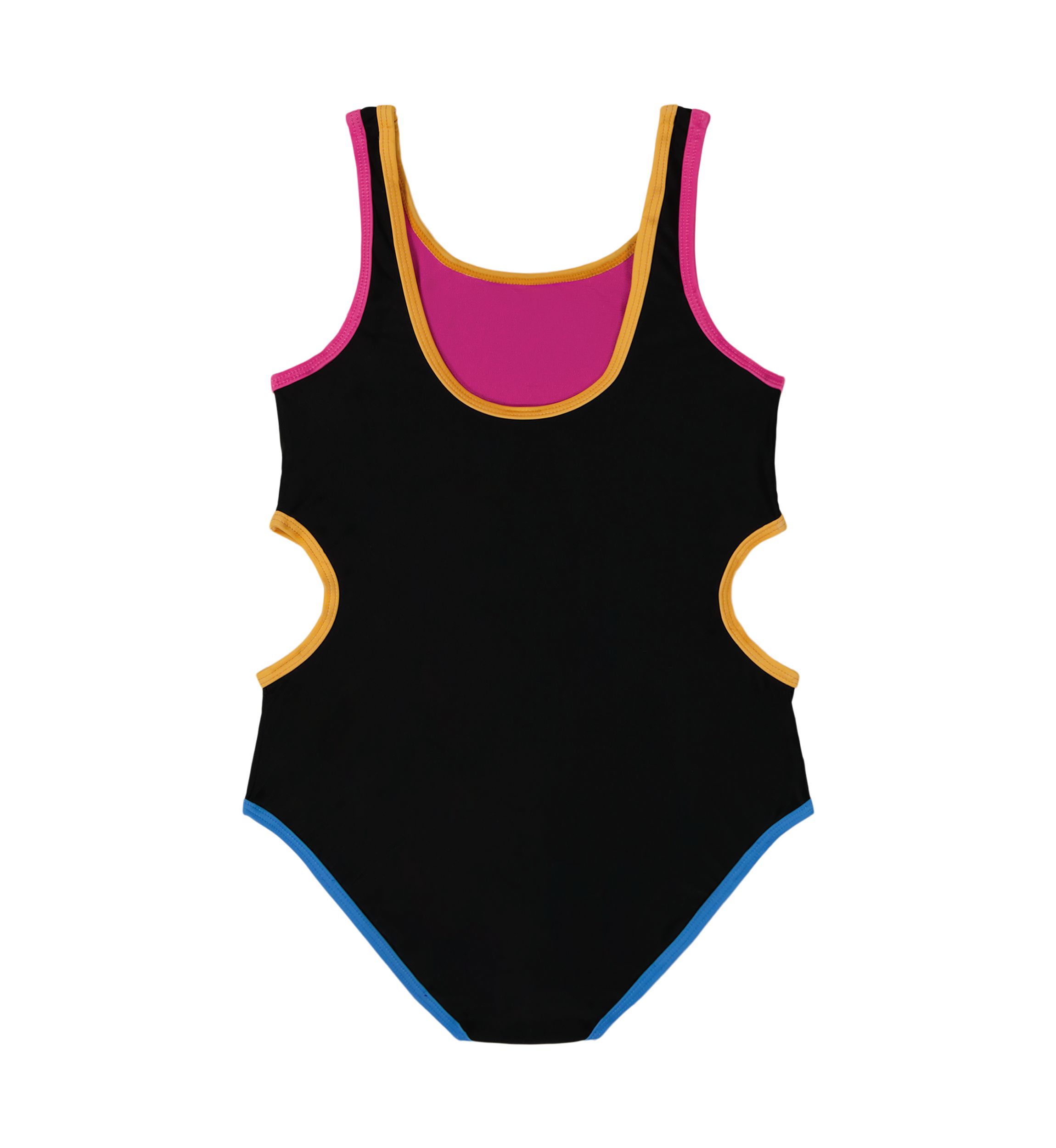 Girls 4-6x Color Blocked One Piece Swimsuit