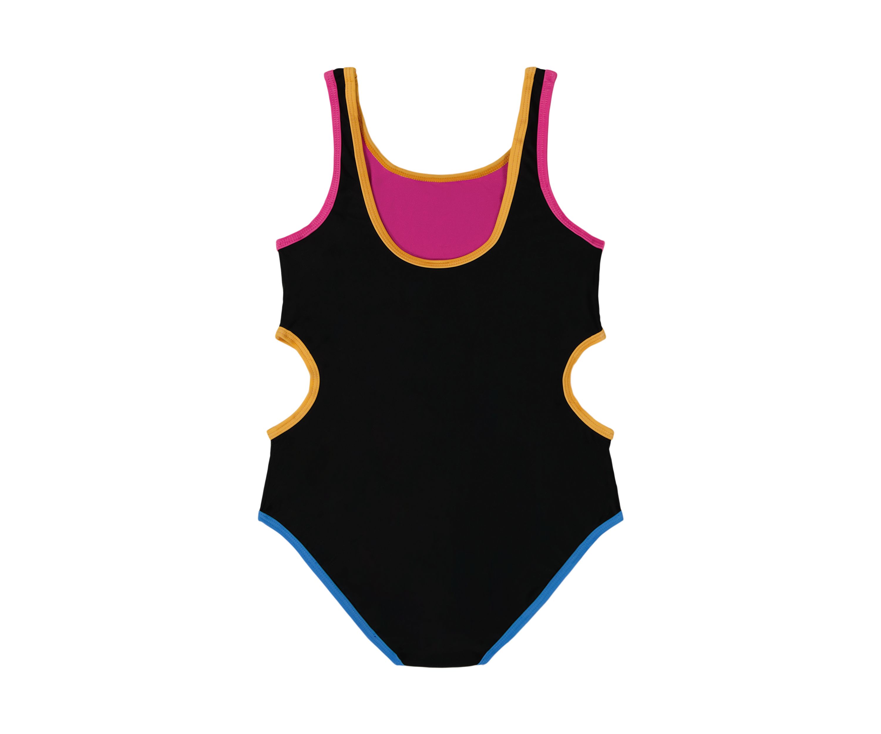 Girls 4-6x Color Blocked One Piece Swimsuit