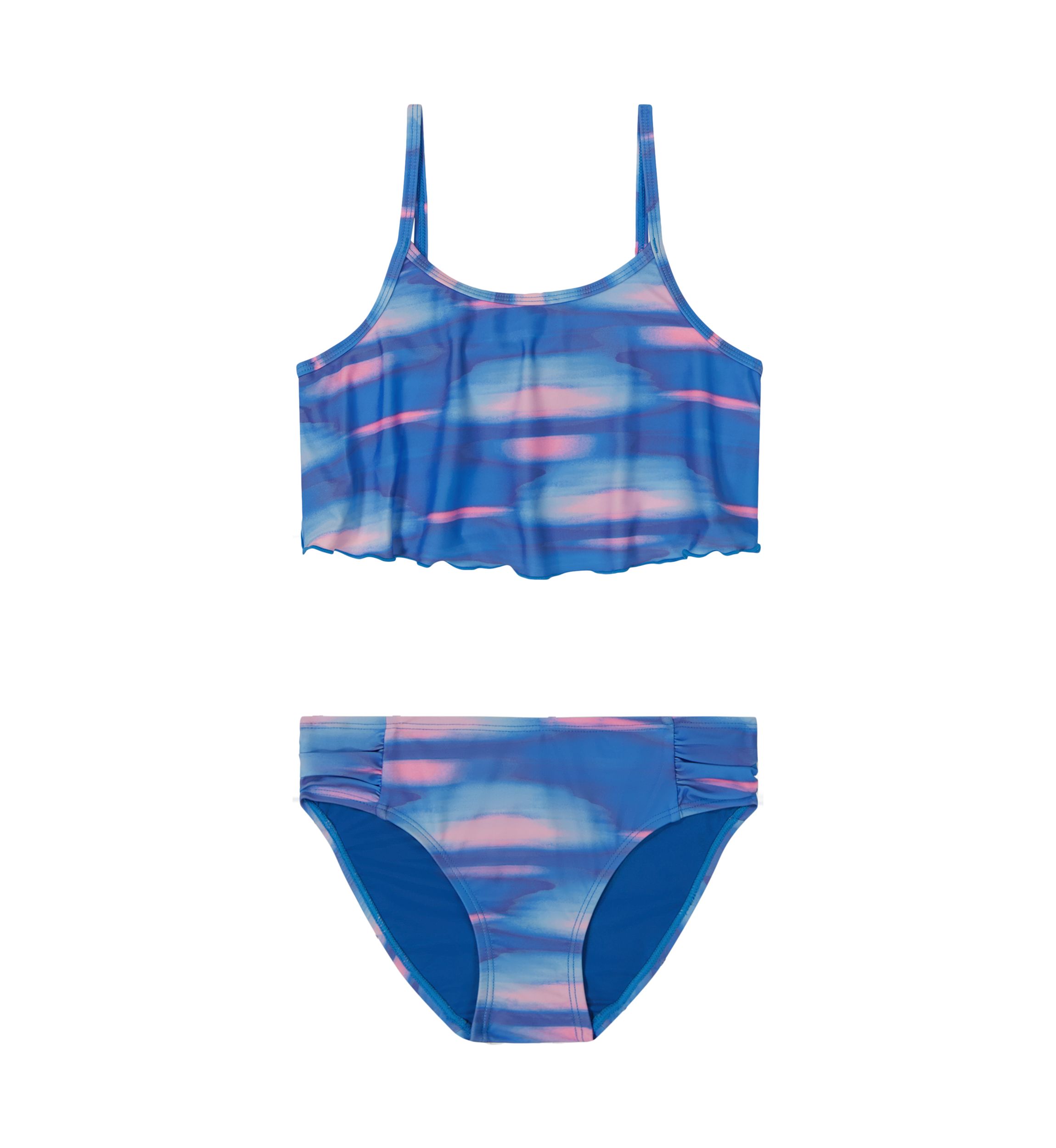 Girls 7-16 Surge Stripe Two Piece Swimsuit