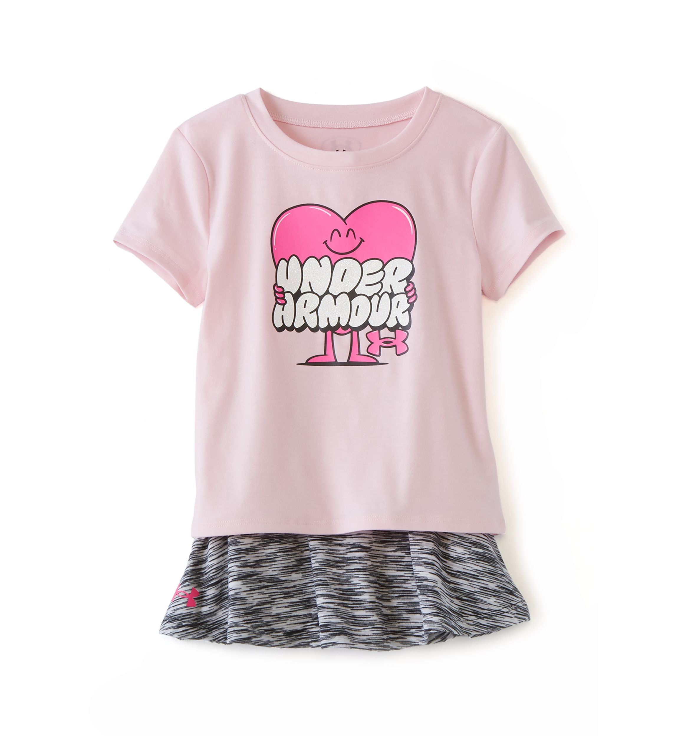 Girls 4-6x Heart Graphic Skort Set 