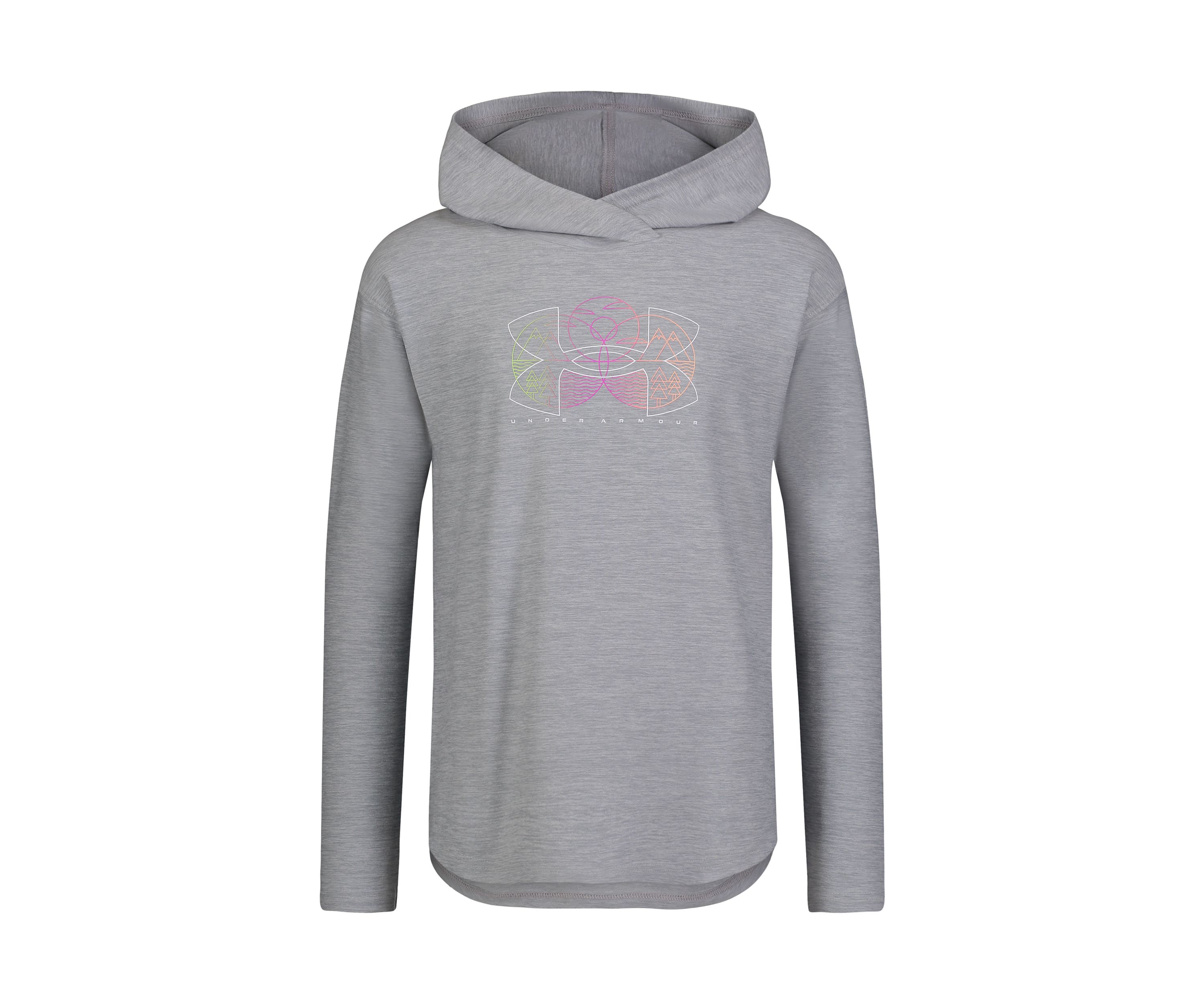Girls 7-16 Circle Icon Logo Hooded T-Shirt