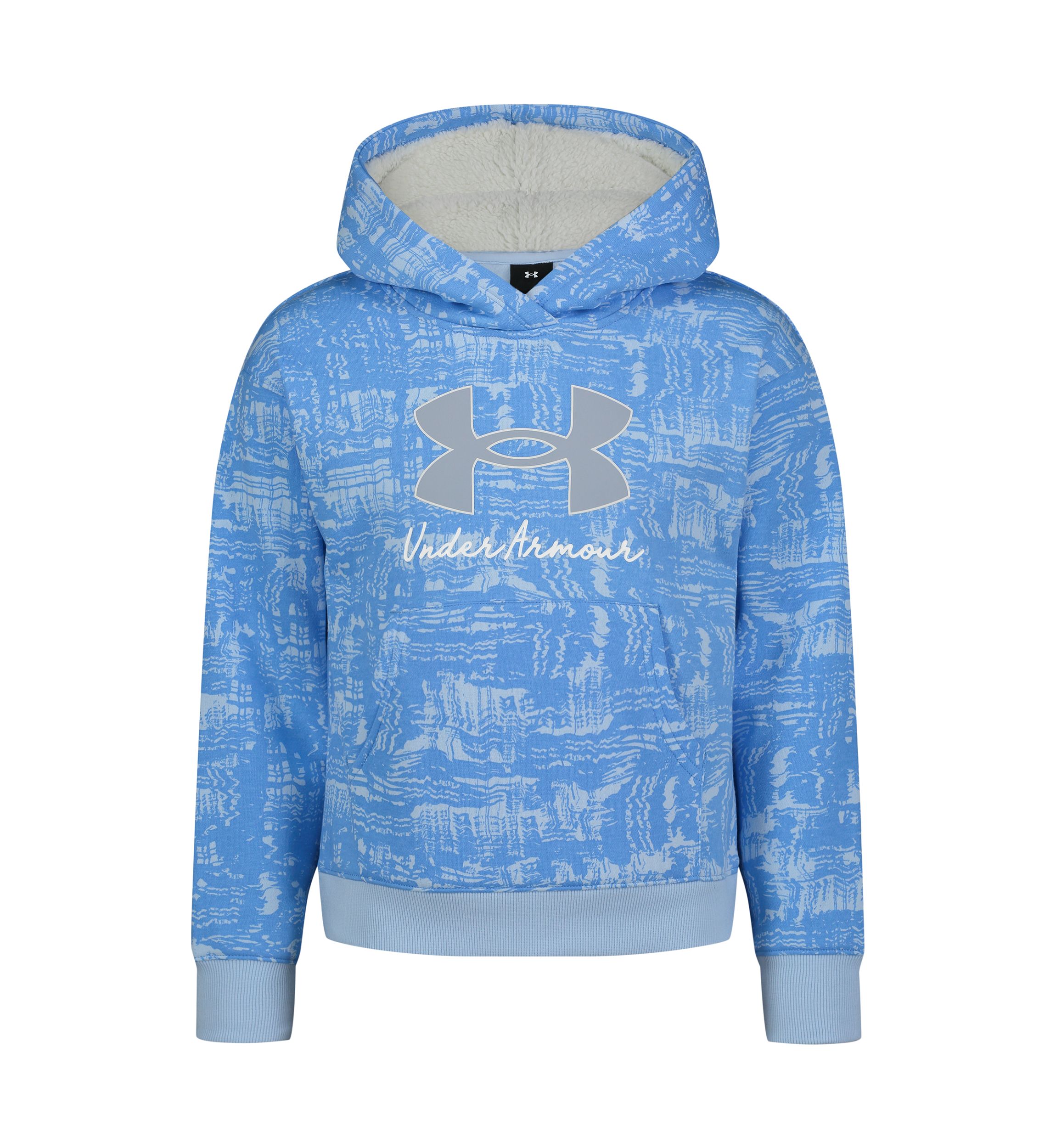 Girls 7-16 Allover Printed Logo Hoodie
