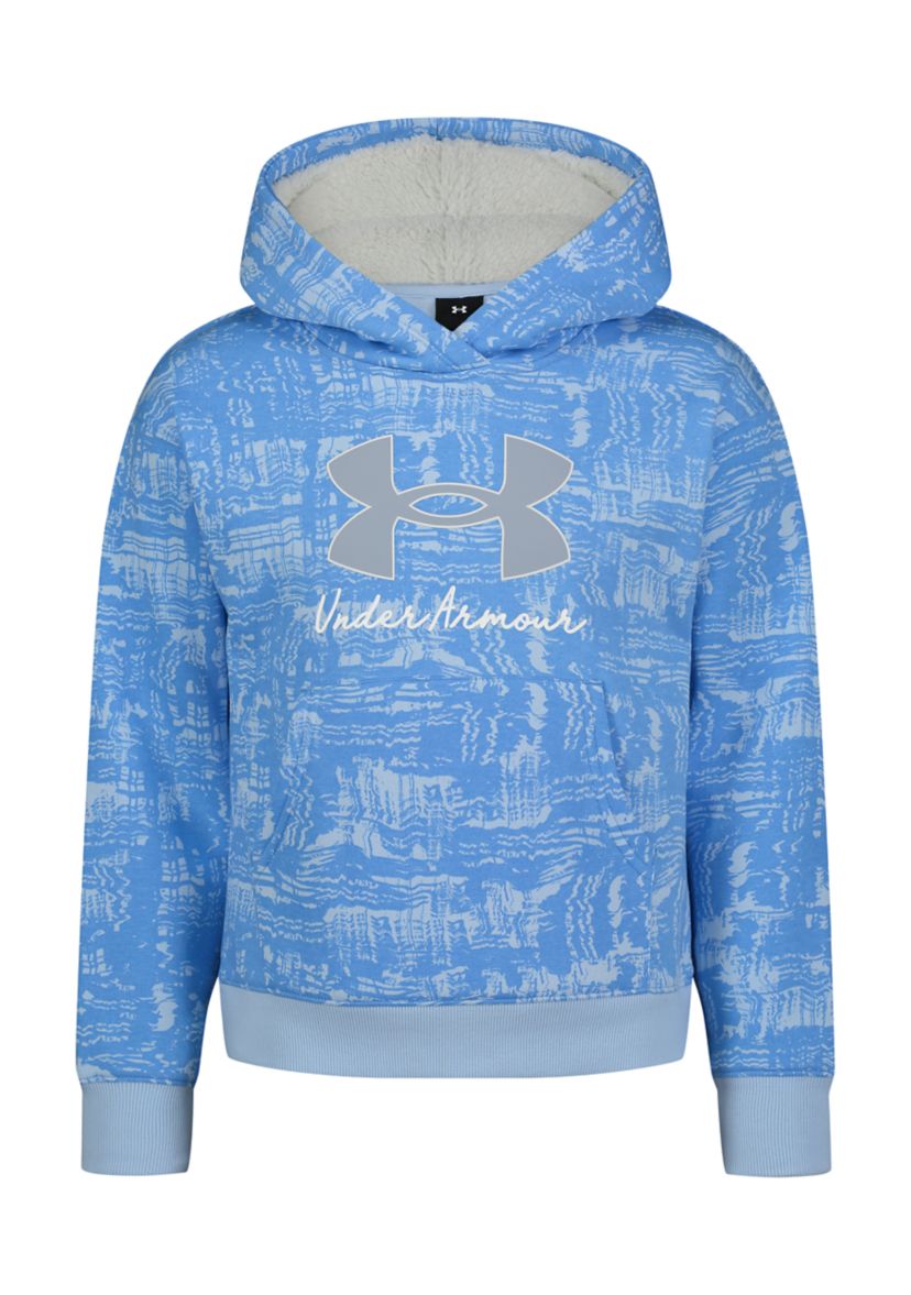 Girls 7-16 Allover Printed Logo Hoodie