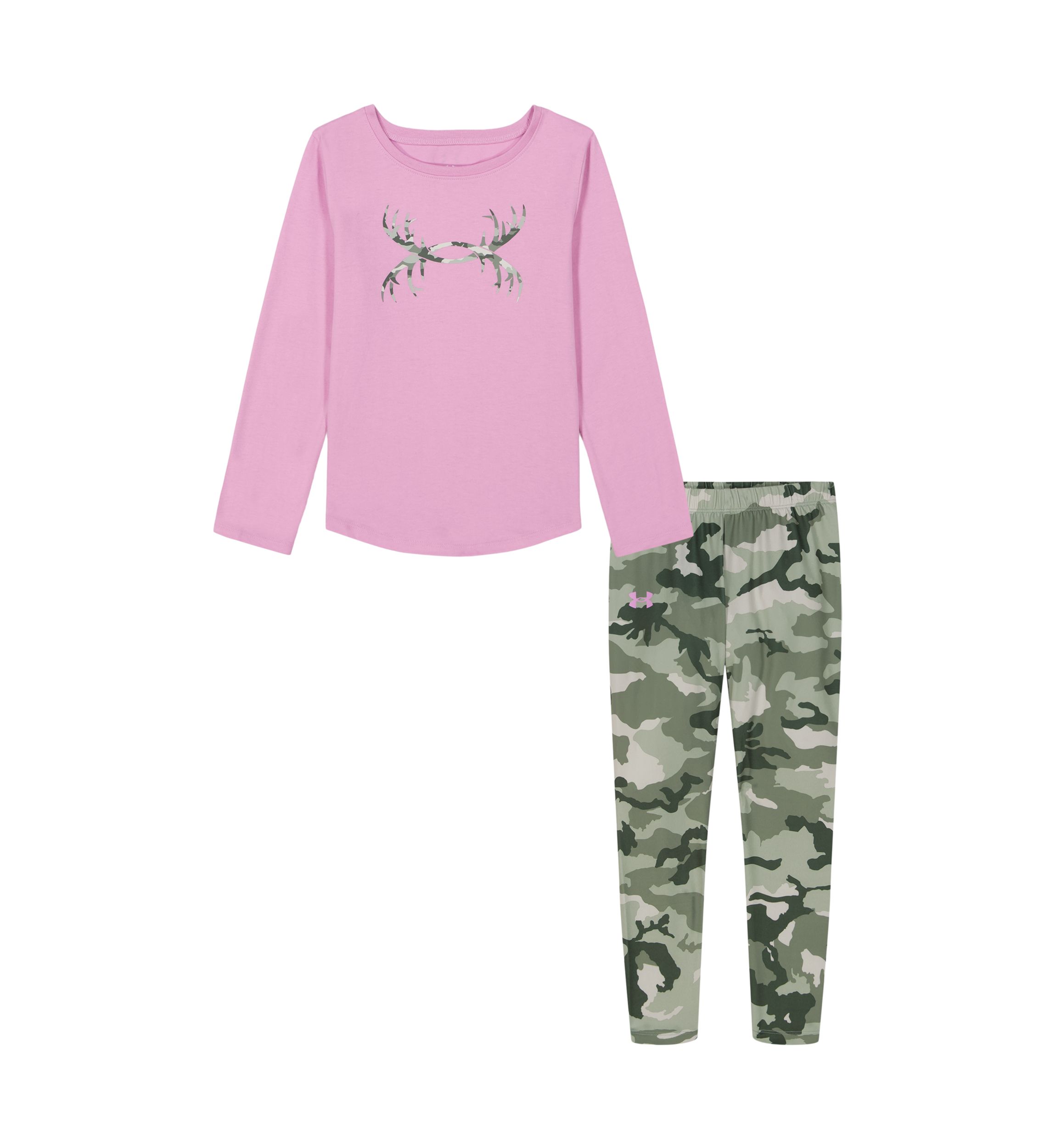 Girls 4-6x Antler Logo Graphic T-Shirt and Camo Printed Leggings