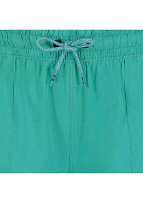Zelos Girl's Small Mint Green & White Sleeveless Razorback Shorts