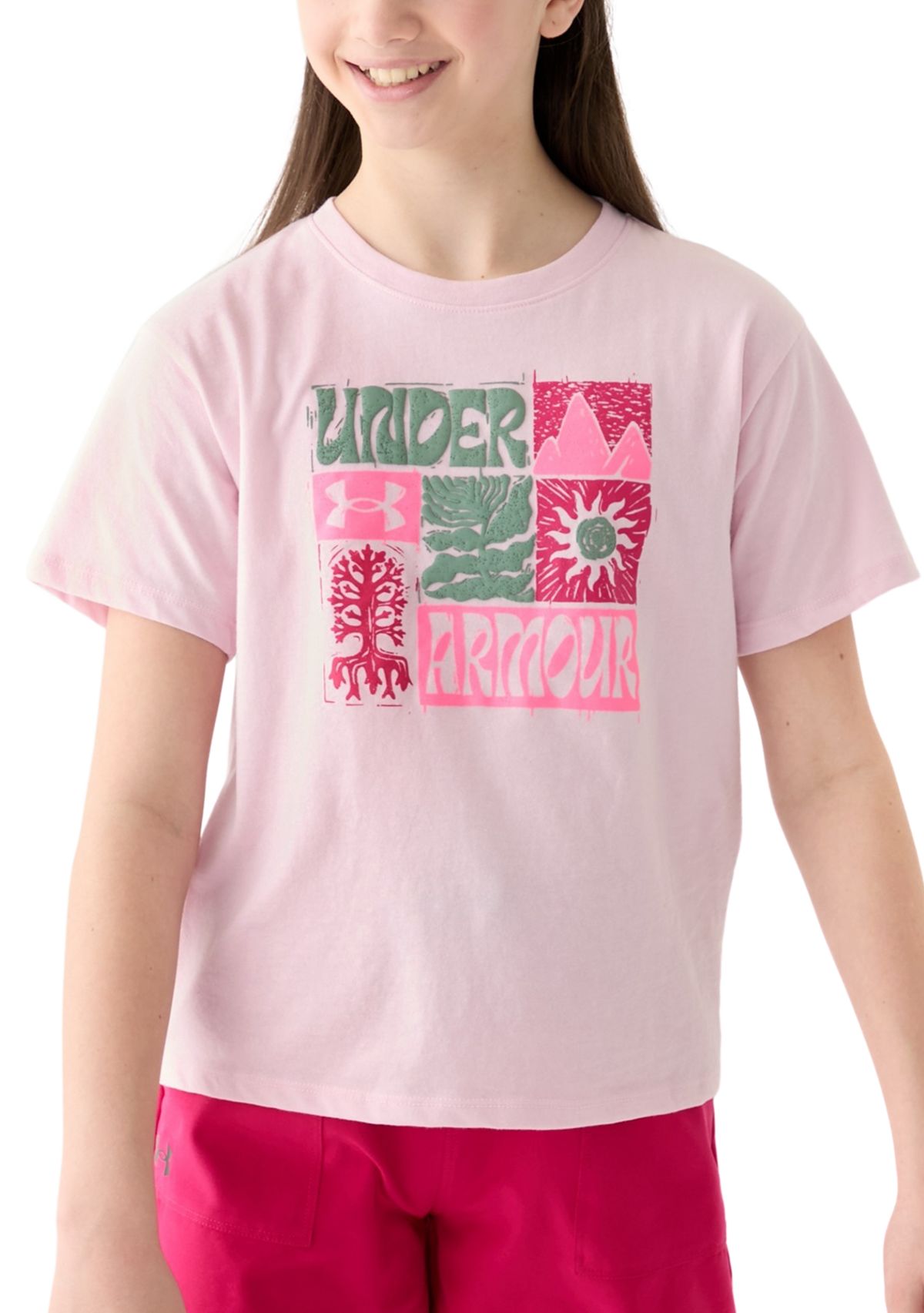 Girls 7-16 Floral Fox Graphic T-Shirt 