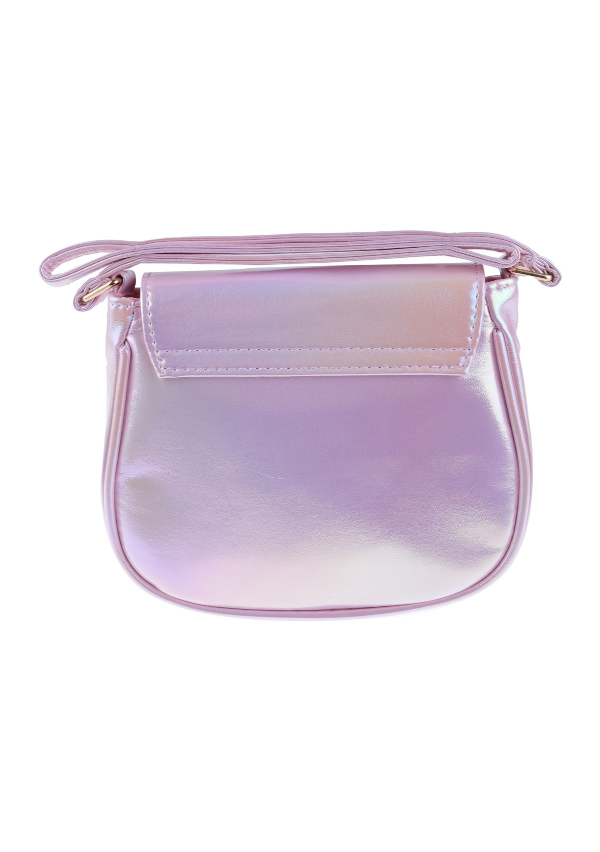 Iridescent Bag with Heart Closure